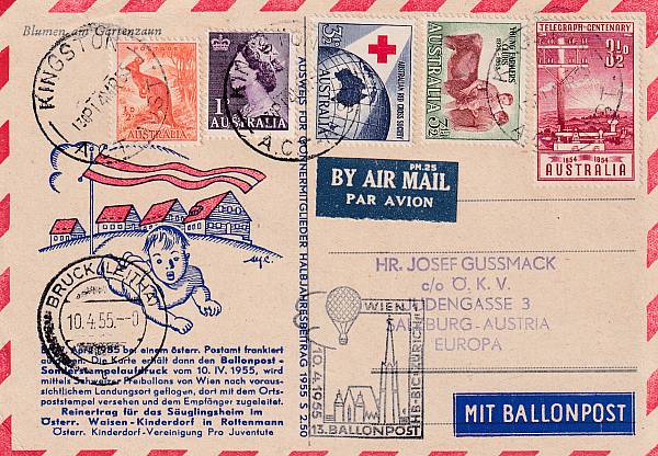 Ballonpost caritativ Österreich | Mitläufer / Ausländische Zuleitungen