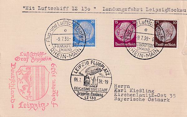 Zeppelinpost | LZ 130 (Graf Zeppelin II)