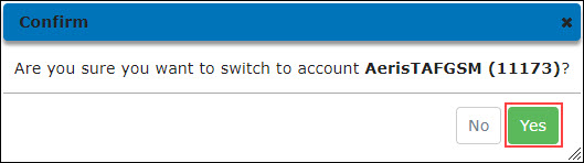 Confirm Account Switch Operation