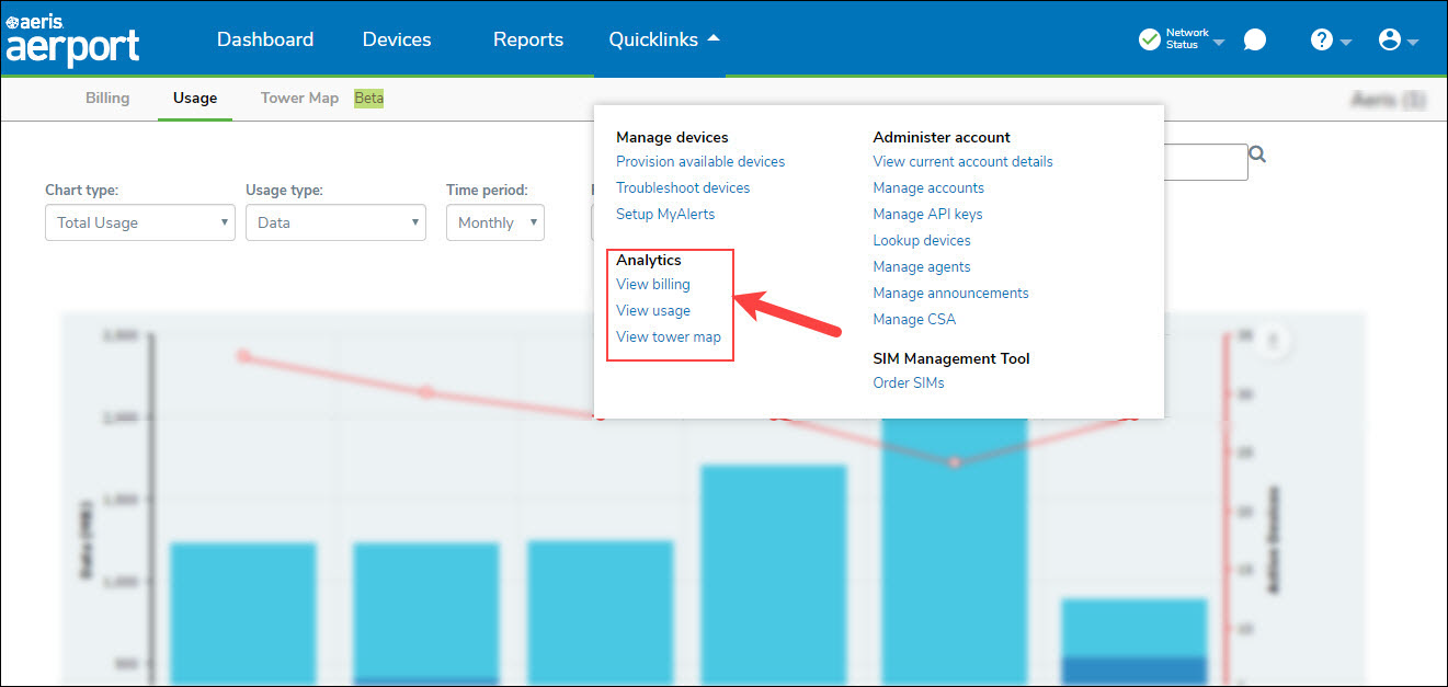 Accessing Analytics