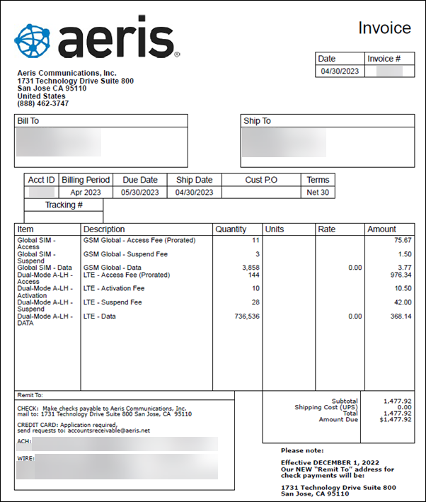 Sample Invoice