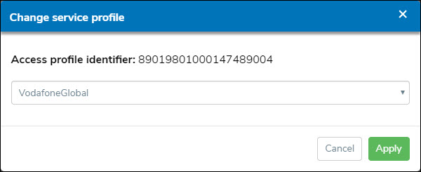 Chnage Service Profile