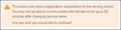 Service Name Change Warning Dialog