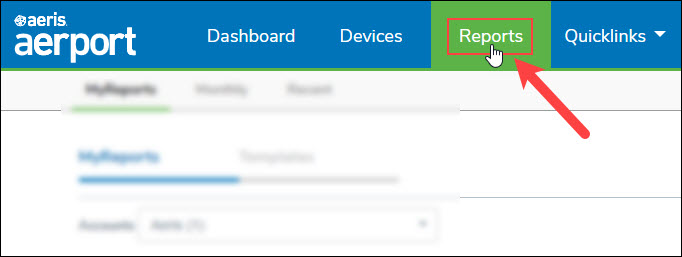 The Reports Tab