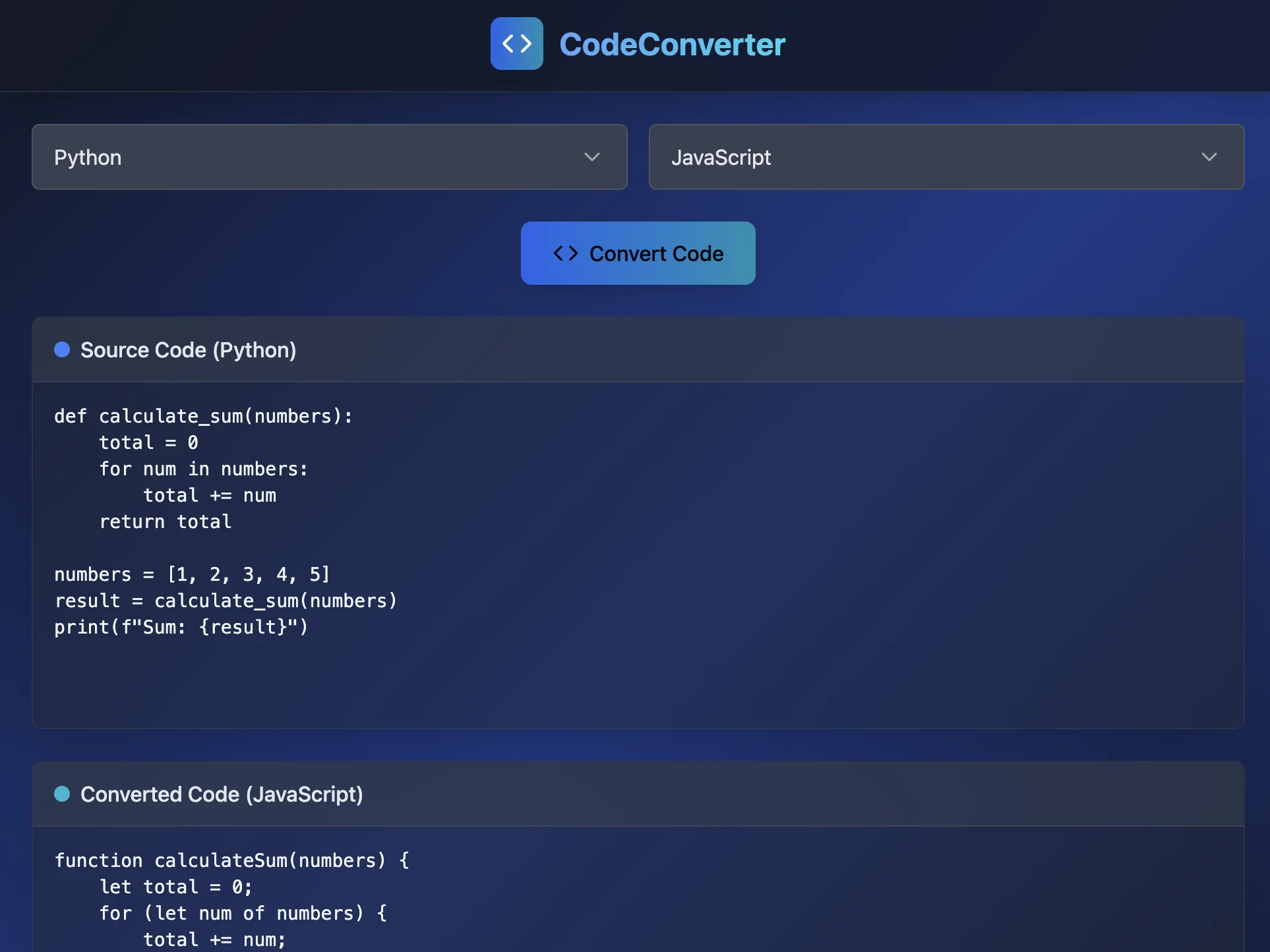 Code Converter