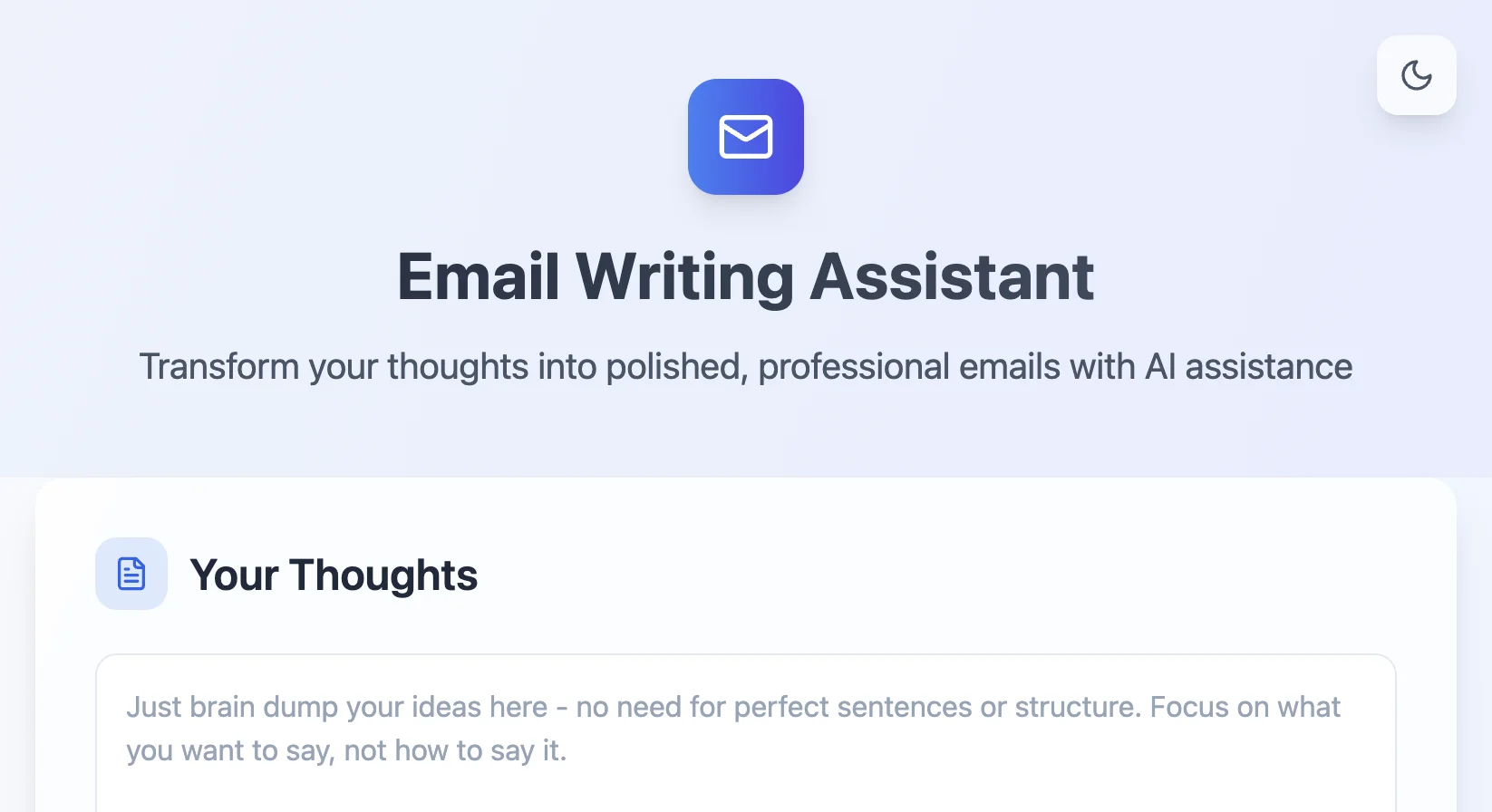 Email Writing Assistant