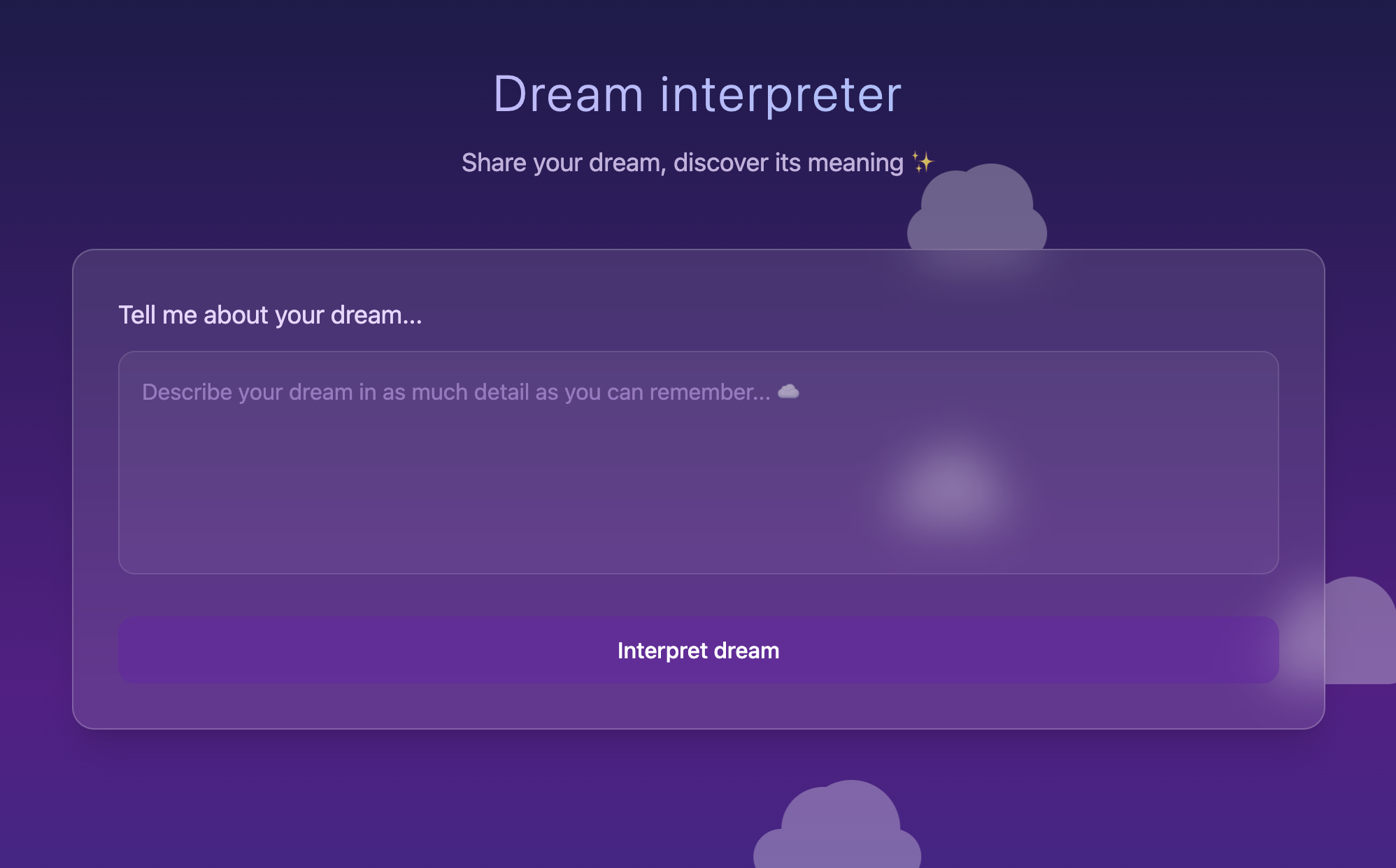Dream Interpreter