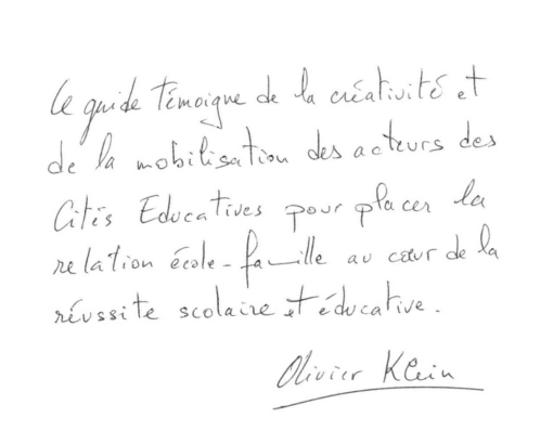 Mot d'Olivier Klein