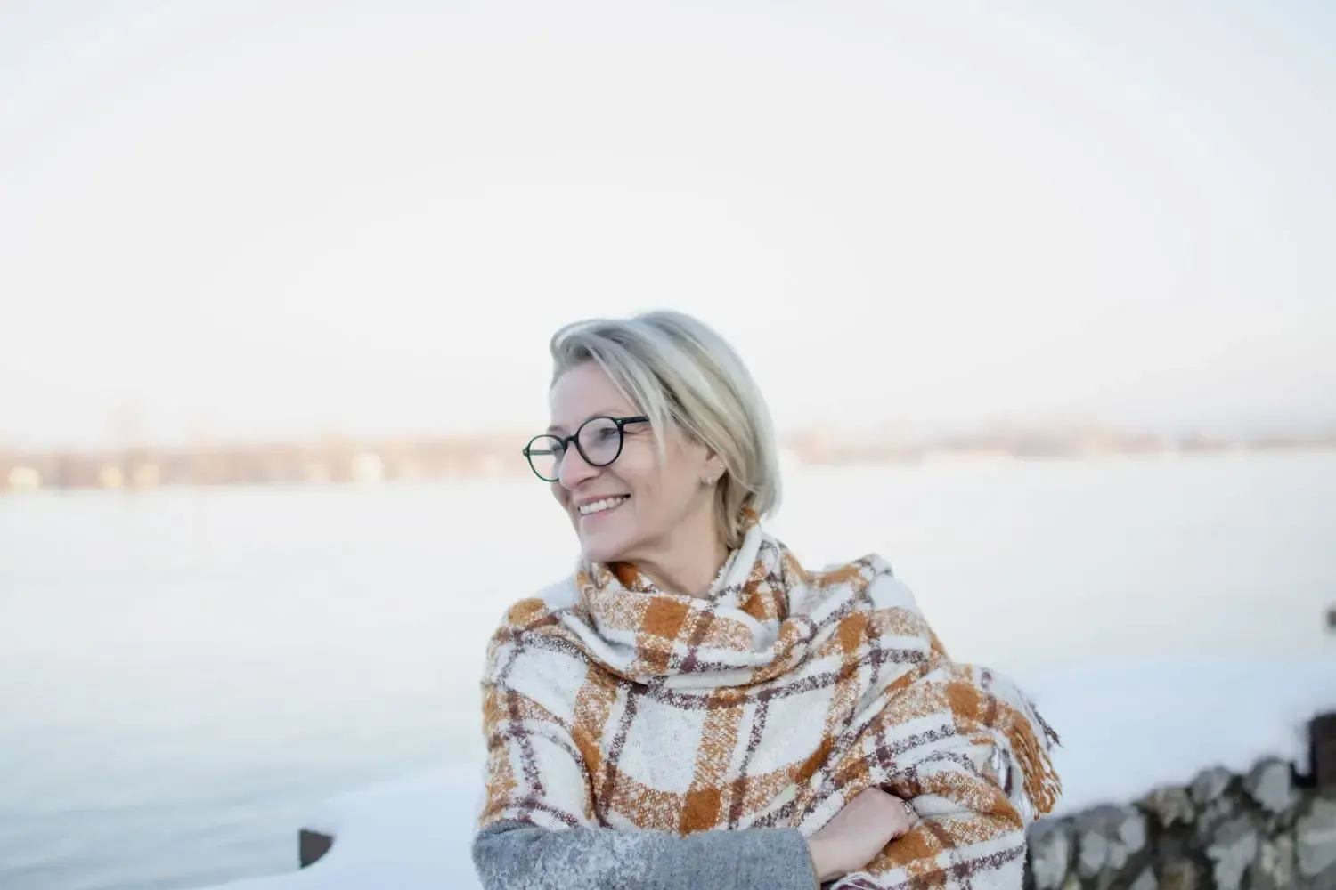 Patient at the lakeside