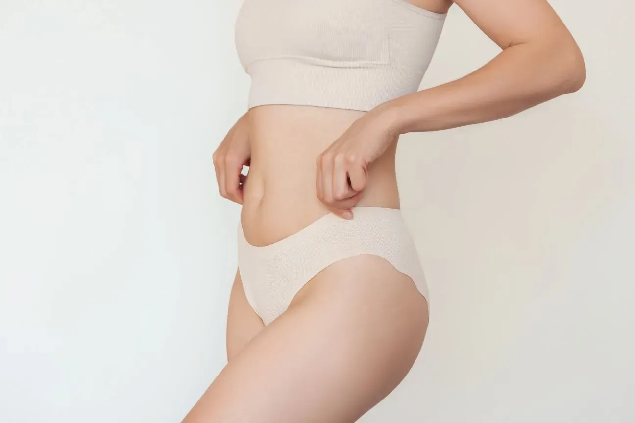 Addome e gambe di un paziente