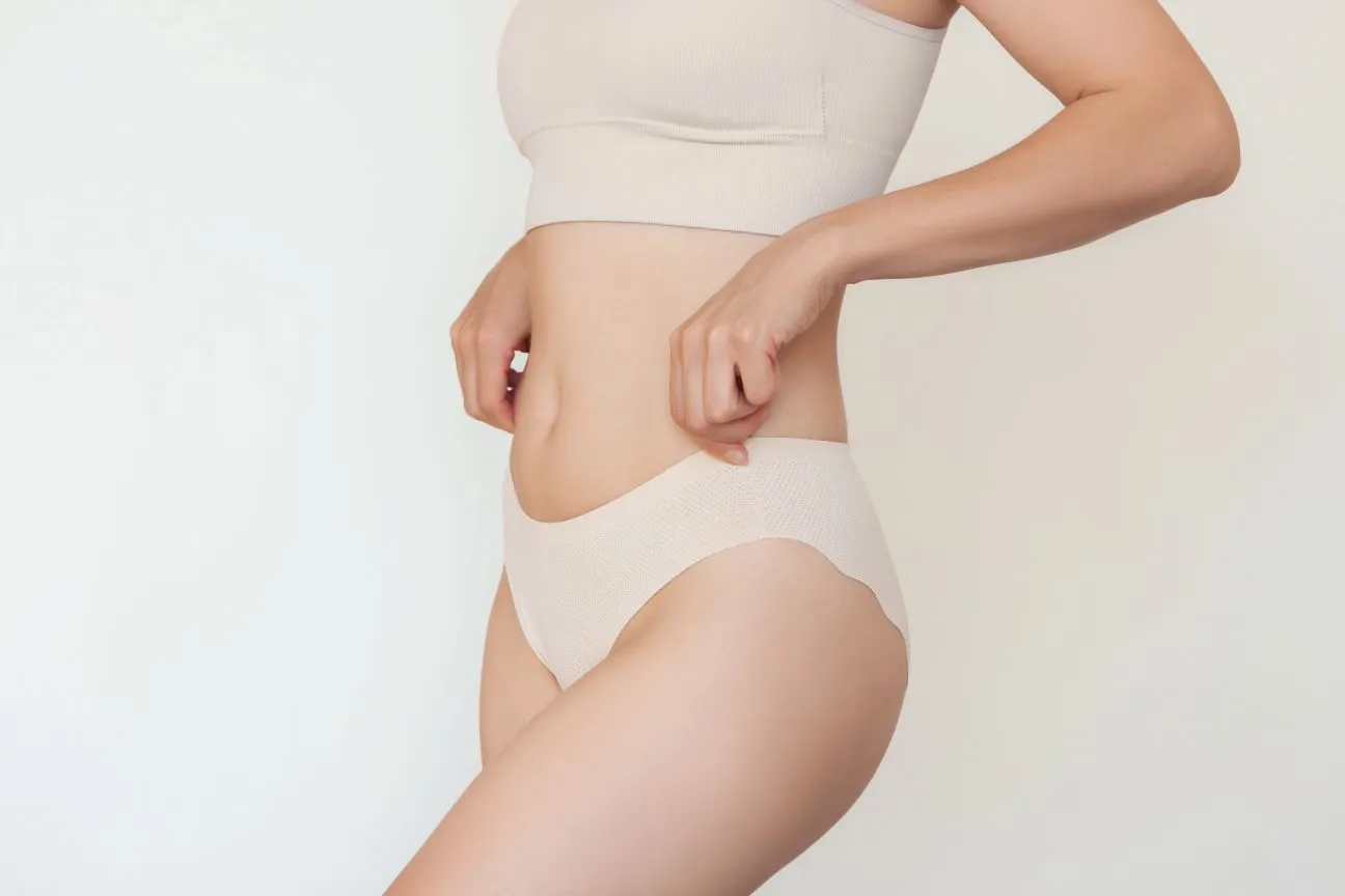 Bauch und Beine eines Patienten