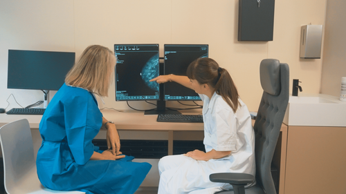 Entnahme von Brustgewebe zur histologischen Analyse