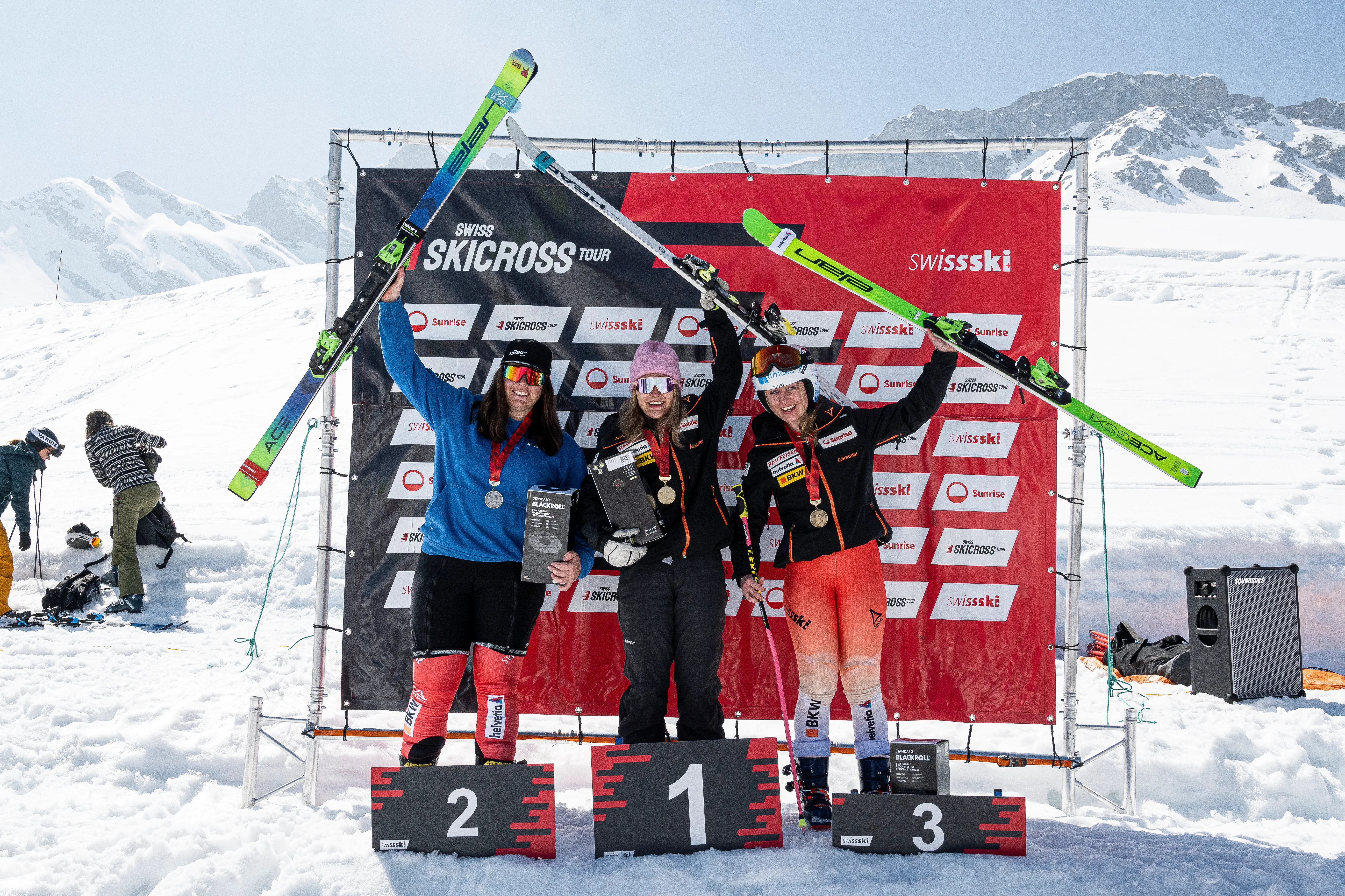 Elodie Bertholet sur le podium