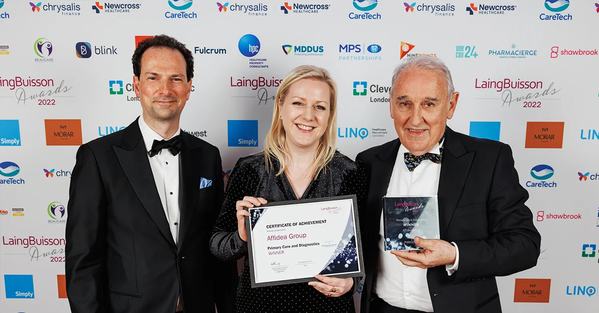 Affidea zdobyła nagrodę „Diagnostics and Primary Care” w konkursie LaingBuisson Health Awards 2022