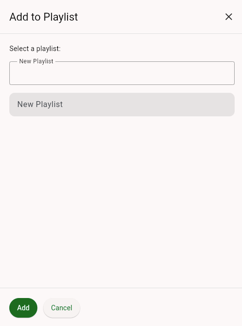 Select playlist items