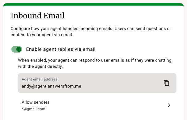 Agent reply settings in the Connect tab