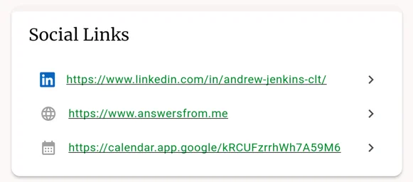 Social Links