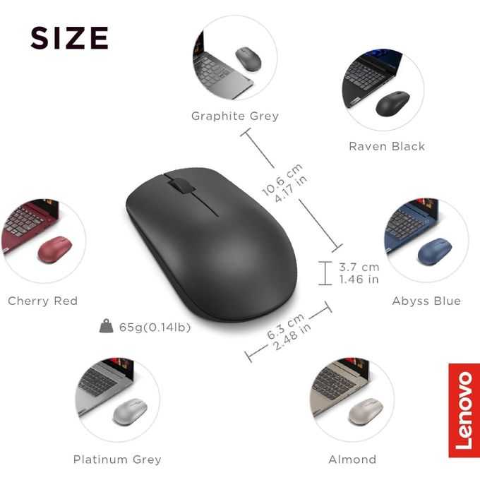 Ultra Slim Optical Wireless Mouse - Black