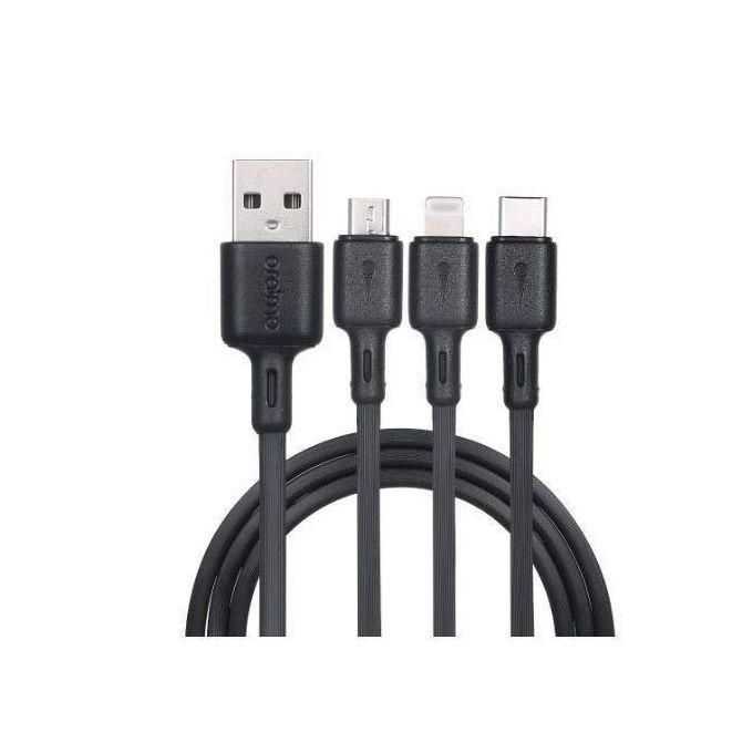 Oraimo 3 In 1 USB Cable - Android, Type C, Iphone Cable