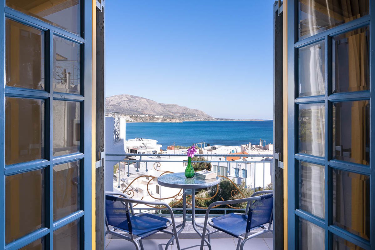 Afroditi Apartments, Balcony with Sea View