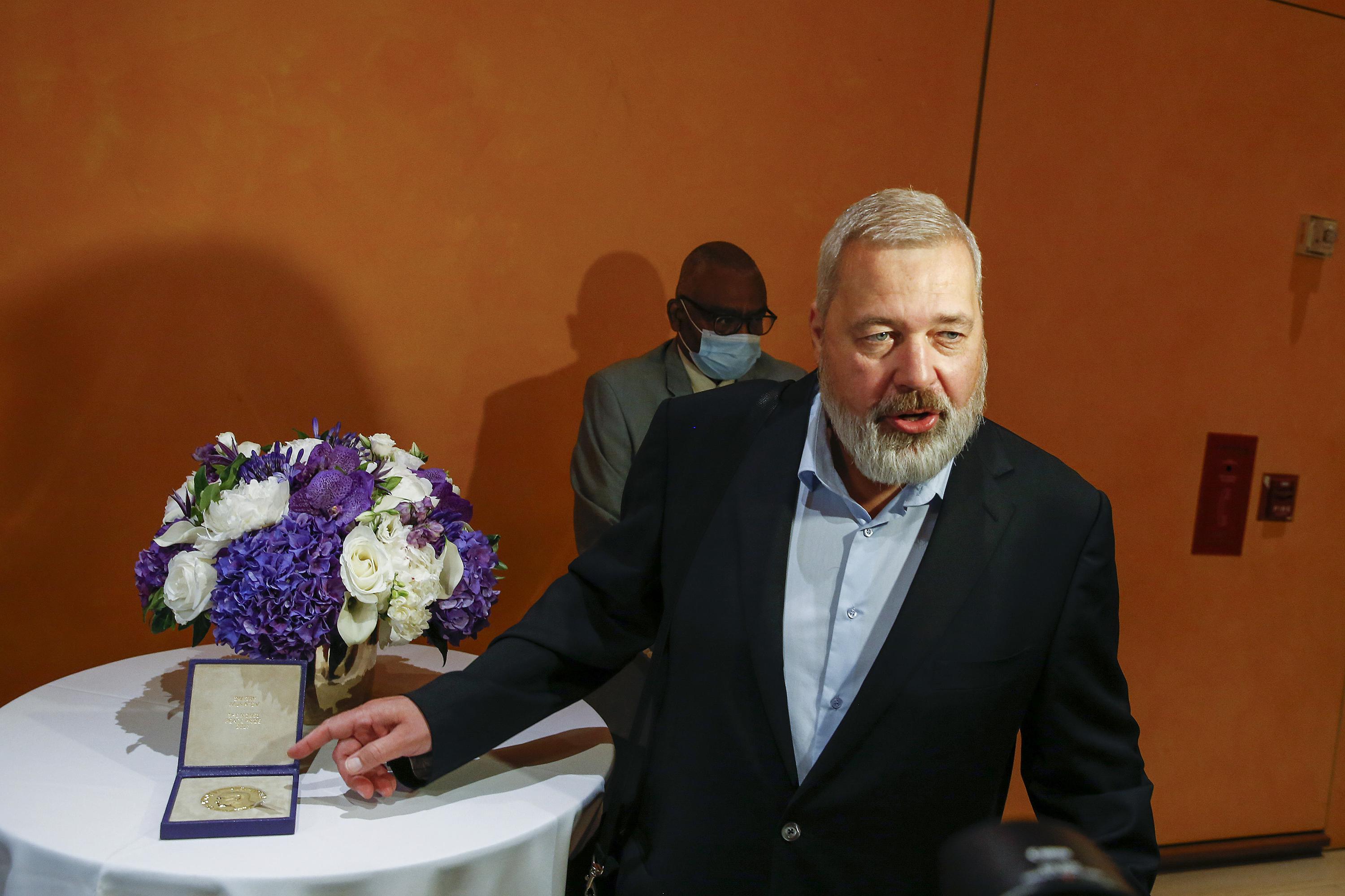 NEW YORK (AP) — The Nobel Peace Prize auctioned off by Russian journalist Dmitry Muratov to raise money for Ukrainian child refugees sold Monday nig