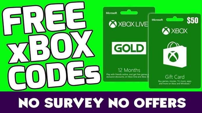 free xbox live gold gift card codes