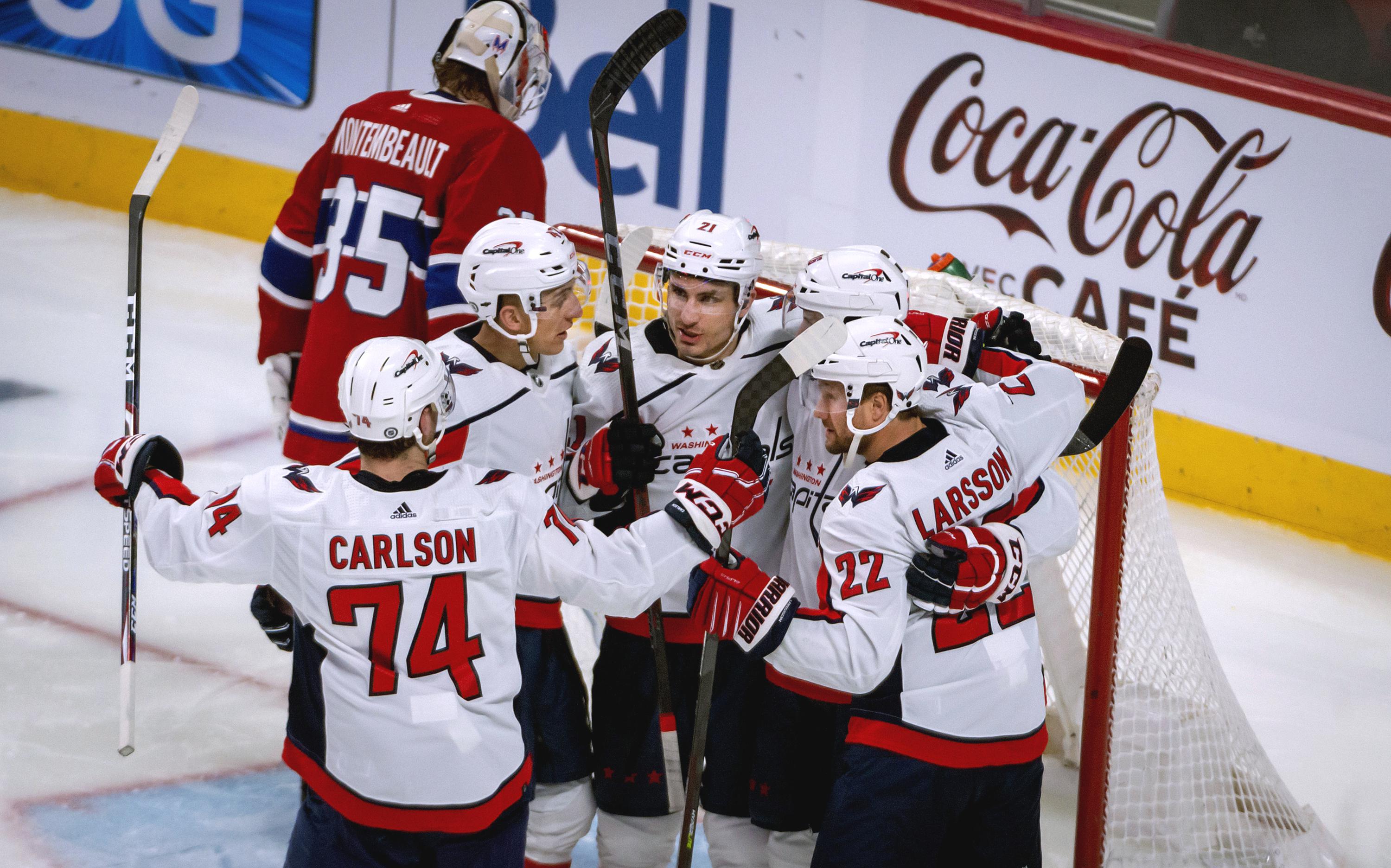 Capitals rout Canadiens 