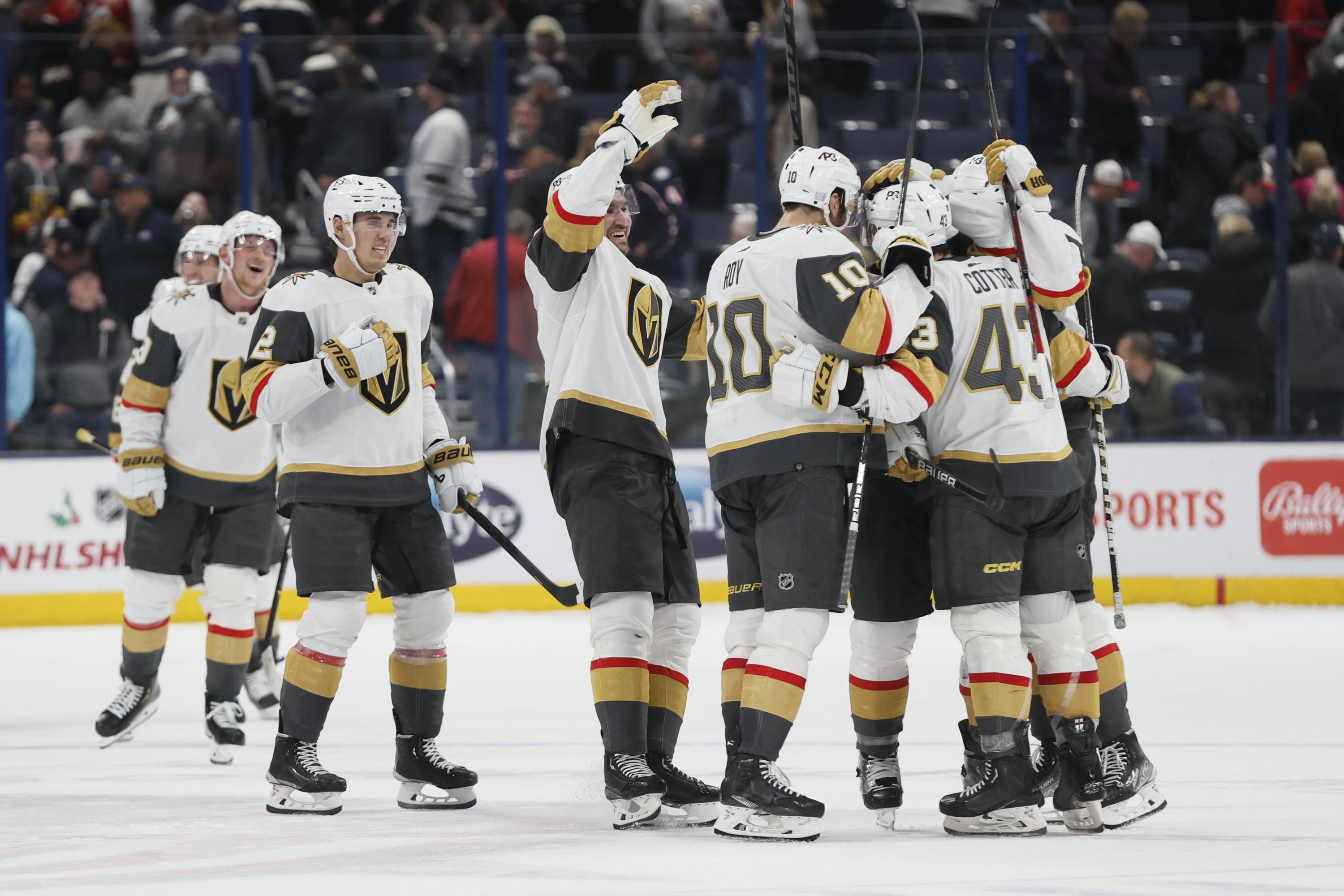 Cotter scores in shootout to lift Vegas past Columbus 32 AP News