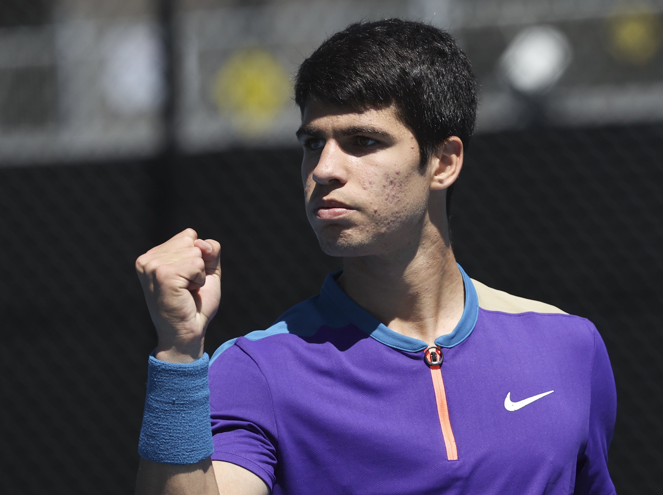 Alcaraz, the 'next Nadal', gets first win at Grand Slam