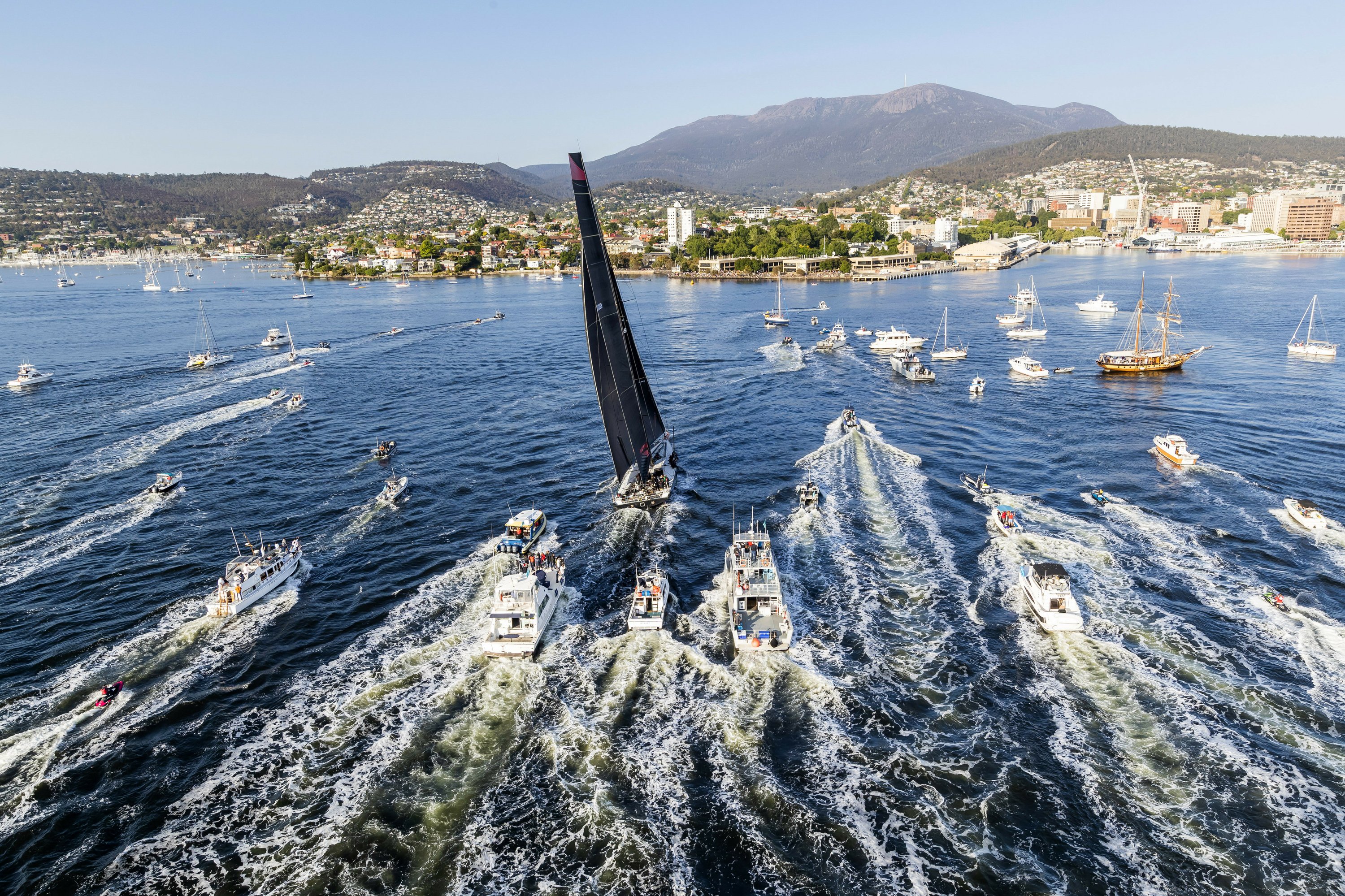 who is winning the sydney to hobart yacht race