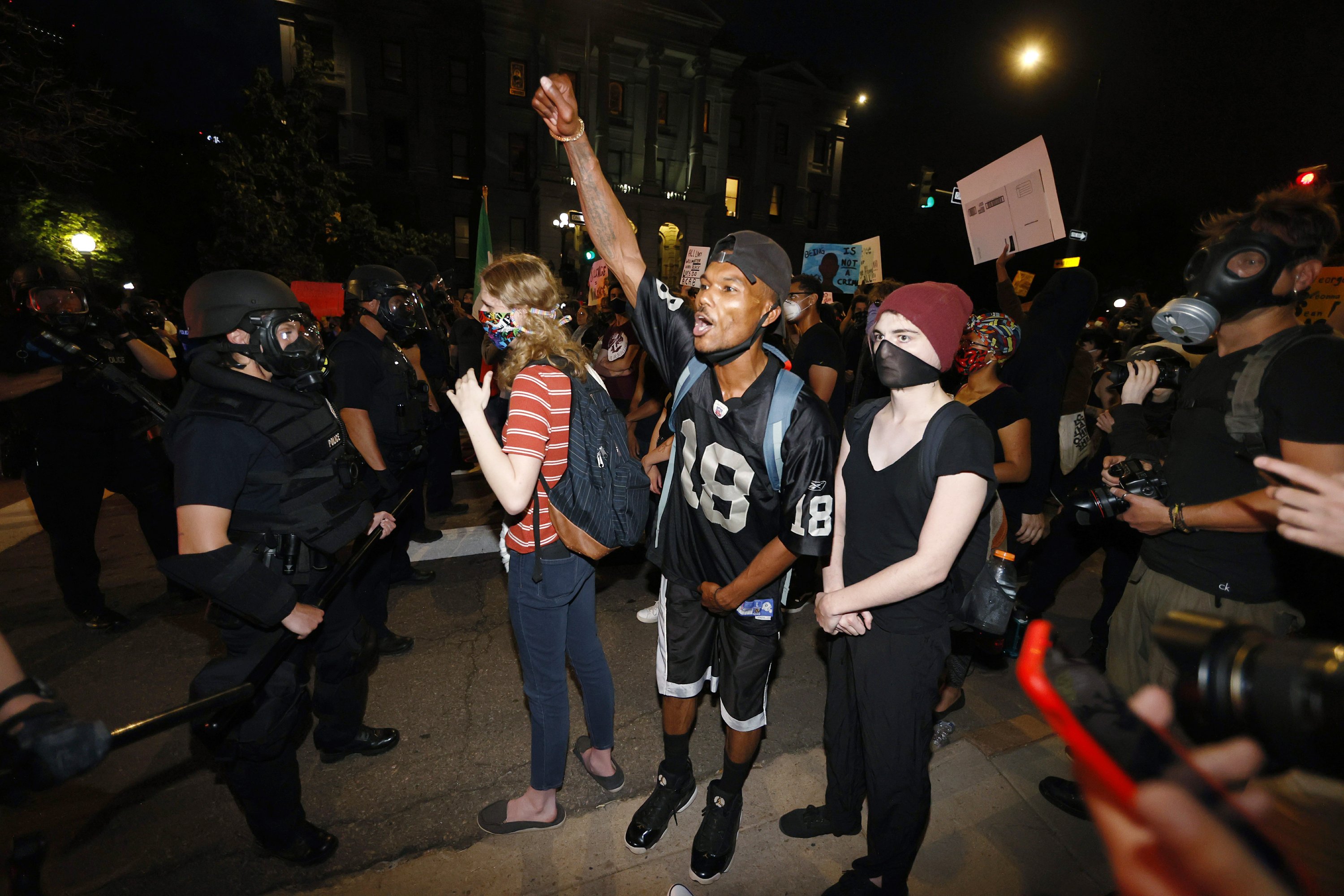 Floyd protesters set Minneapolis police station afire AP News