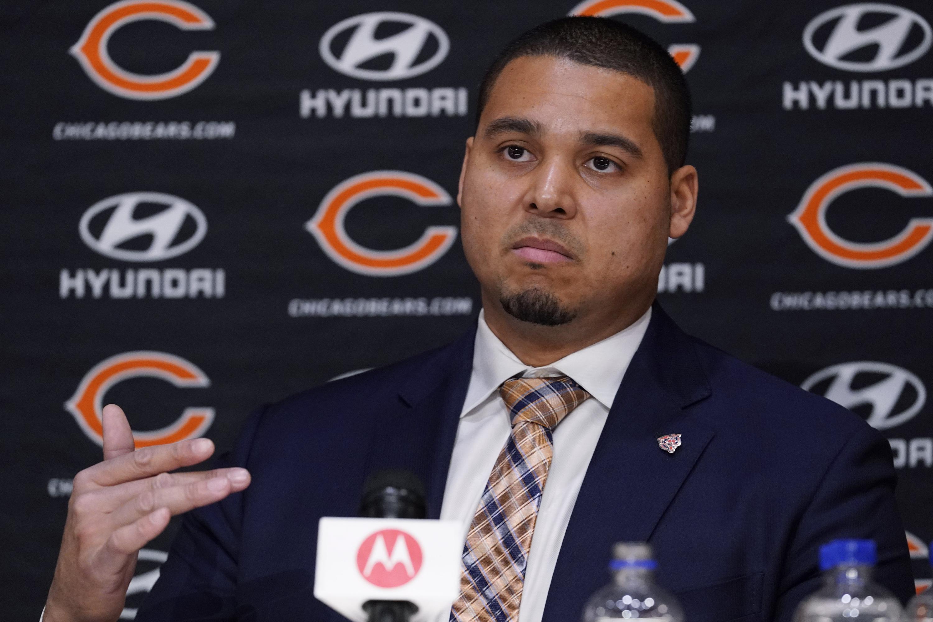 Bears GM Poles not ruling out long-term contract with Smith | AP News