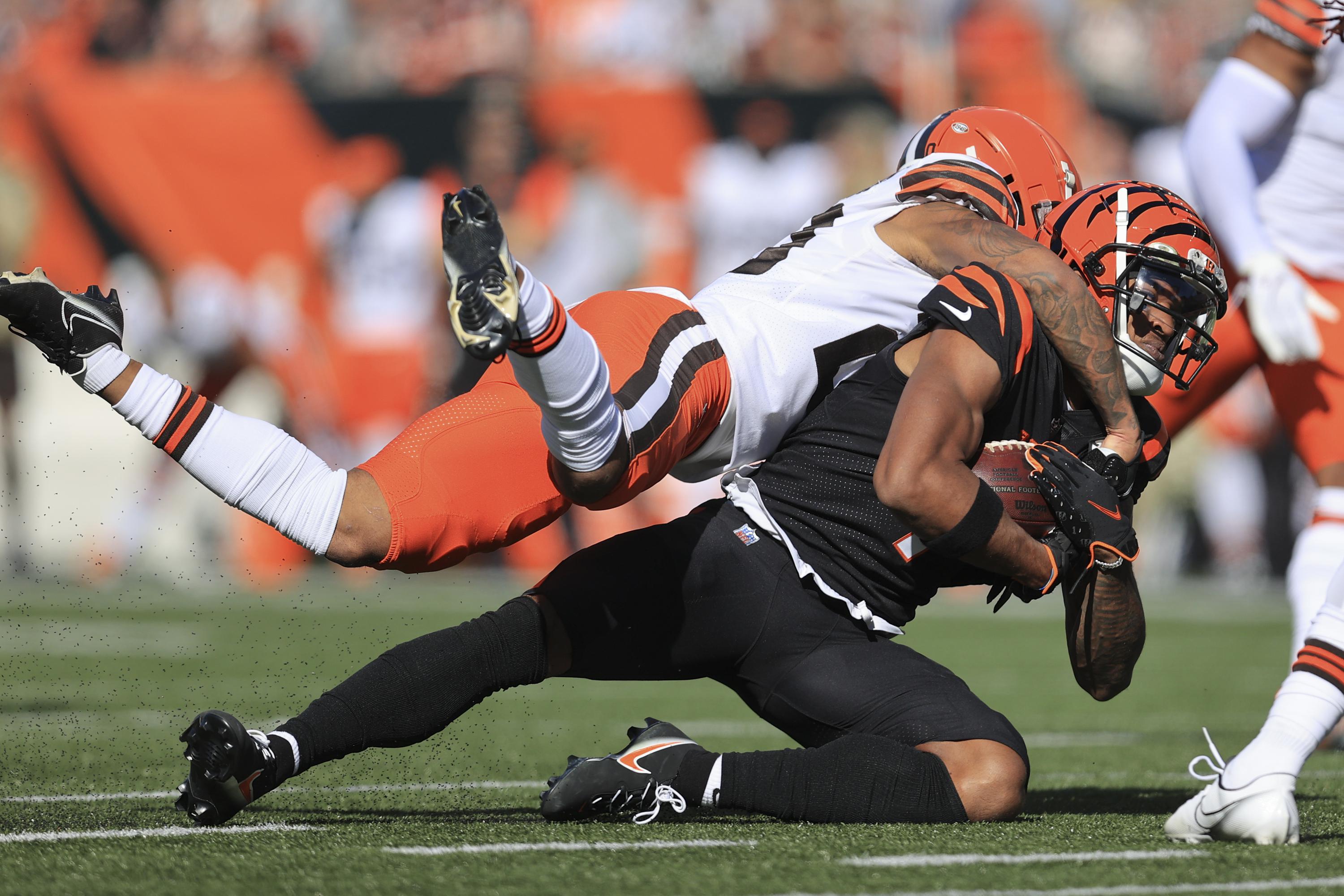 Browns DBs eager to catch up with Bengals chatty WR Chase AP News