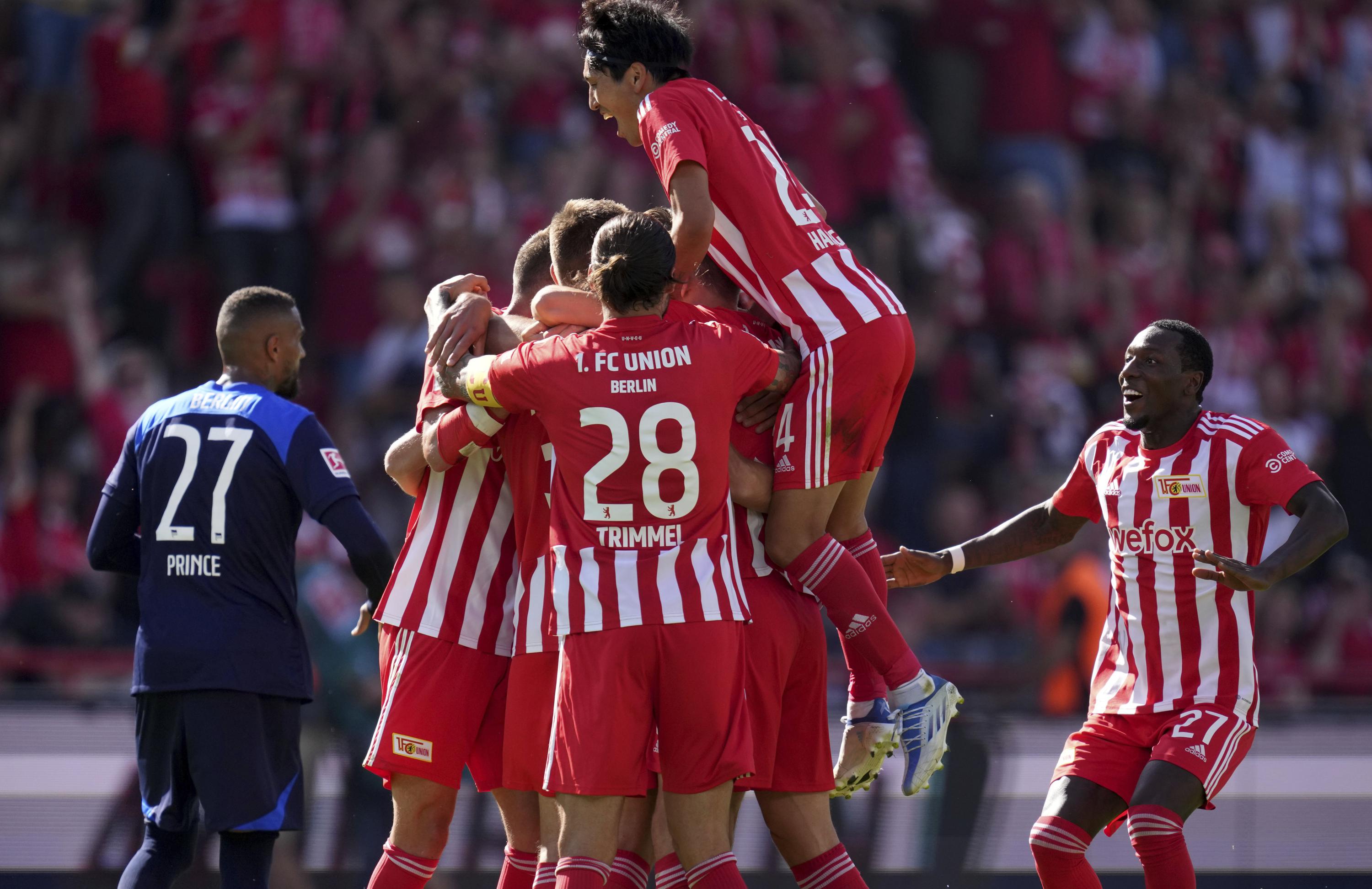 Pefok trifft beim Bundesliga-Debüt beim 3:1-Sieg von Union gegen Hertha