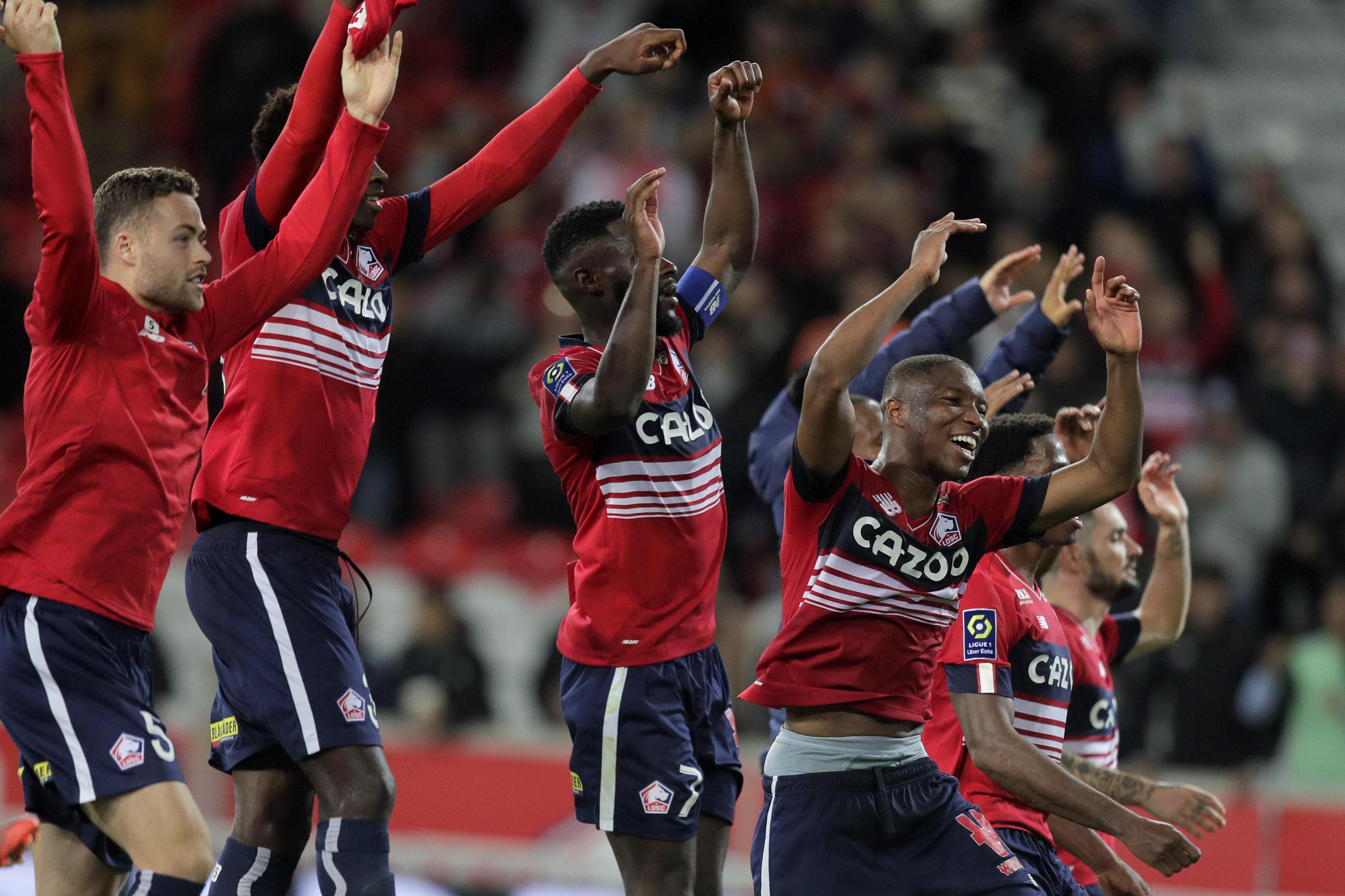 Lorient chute à la 3e place du championnat de France ;  Lille a battu Monaco 4-3