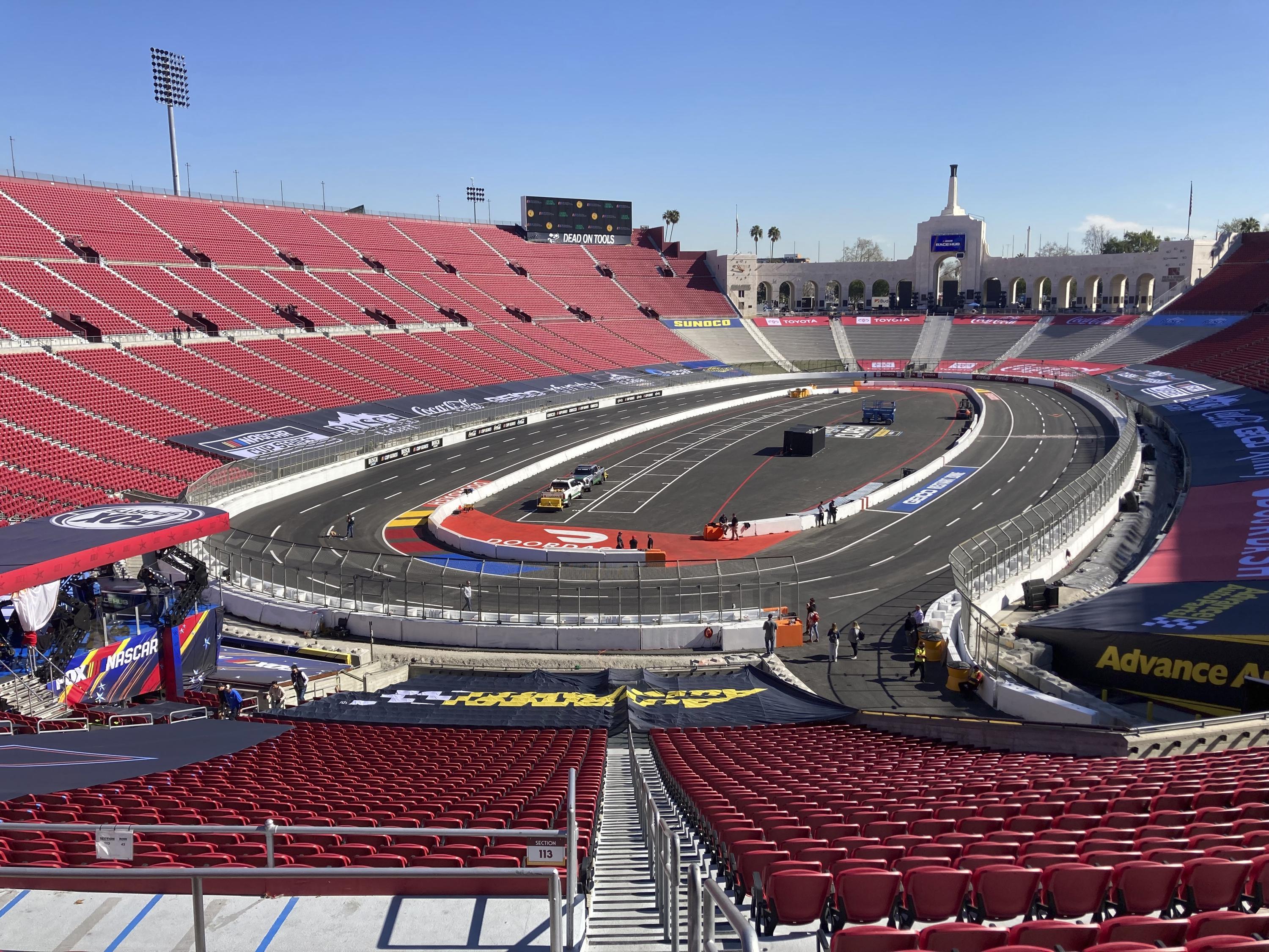 NASCAR bet more than 1 million to bring cars into Coliseum AP News