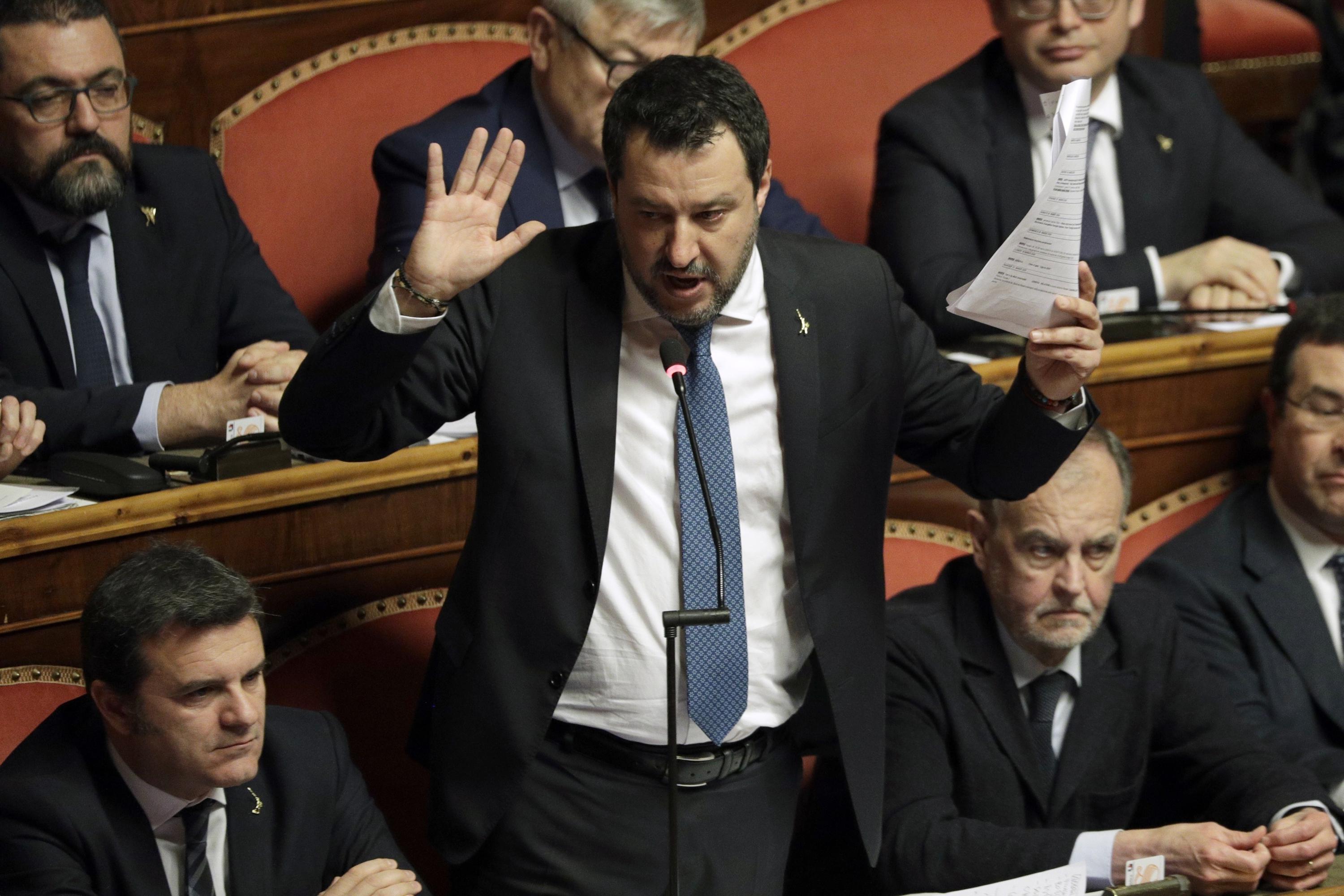 Salvini from Italy is to be tried for the elimination of migrants in 2019