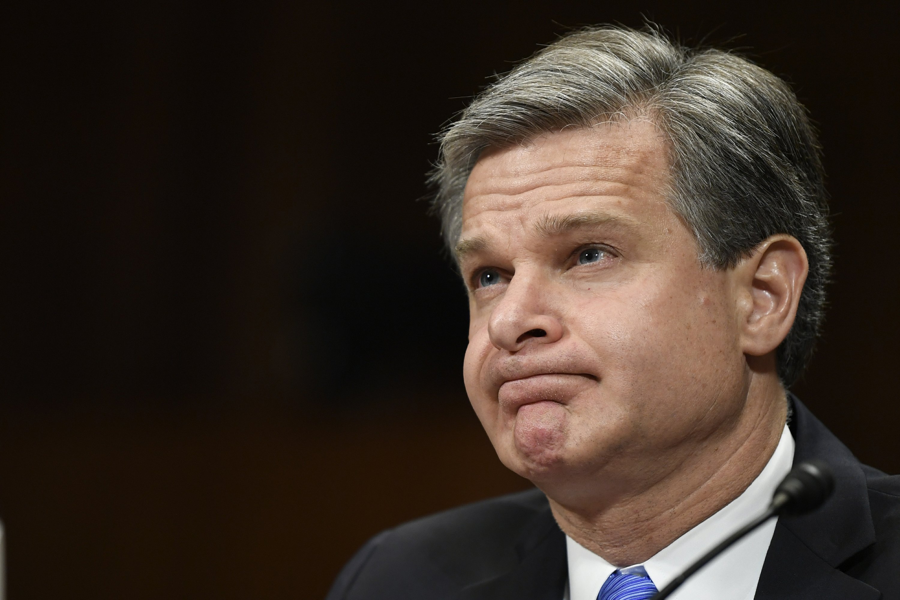 Image result for Christopher Wray has said China poses a more serious counterintelligence threat