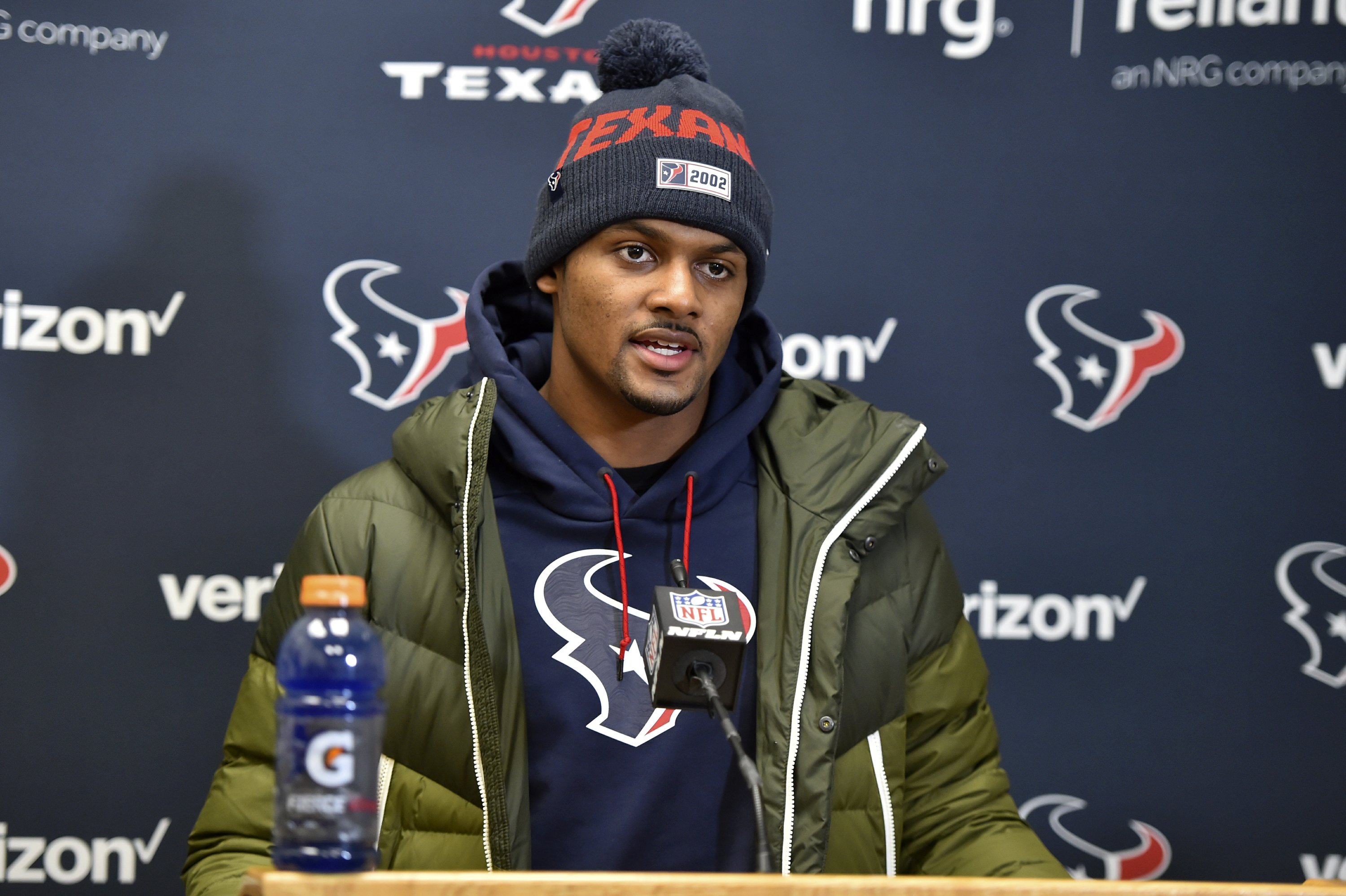 AP Source: QB Watson requests trade from Houston Texans | AP News