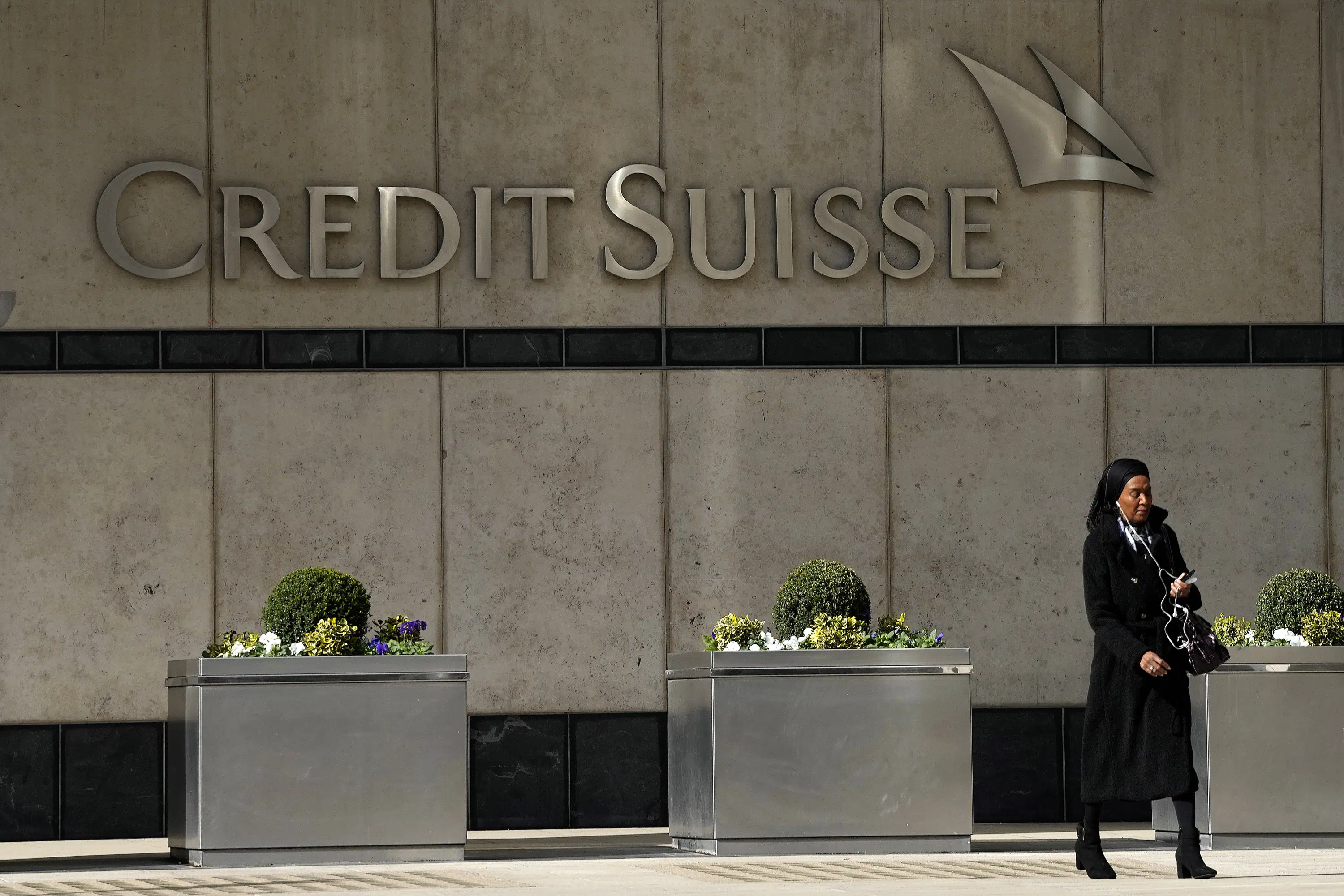 Credit Suisse shares rose after the central bank provided a lifeline