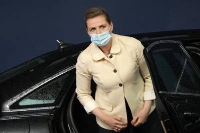 La primera ministra de Dinamarca Mette Frederiksen en Bruselas el 24 de mayo del 2021. (Foto AP/Francisco Seco, FILE)