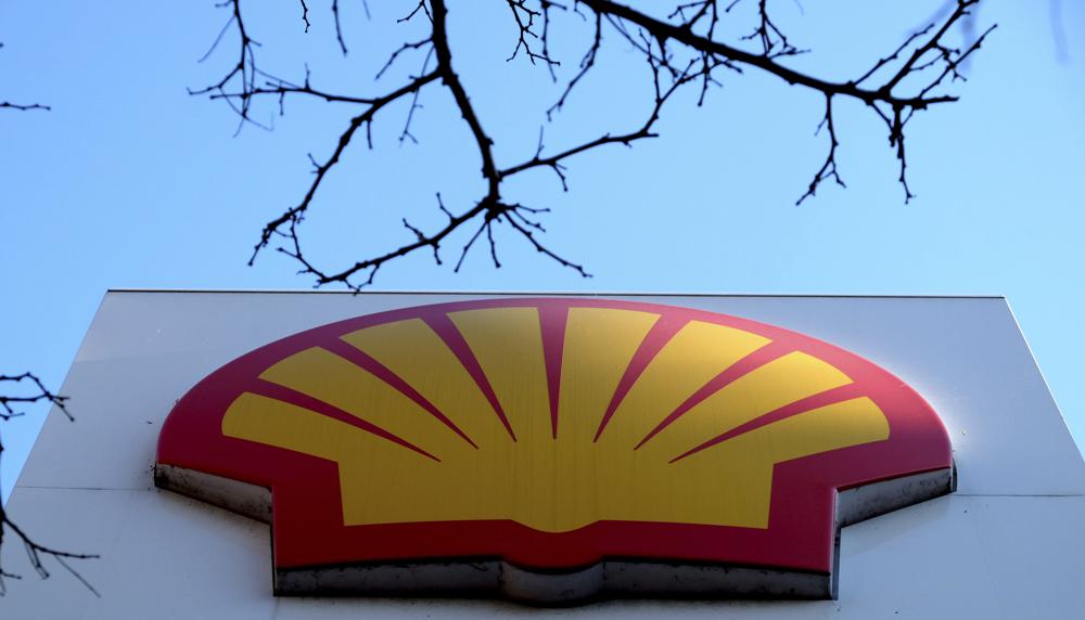 FILE - This Wednesday, Jan. 20, 2016 file photo shows the Shell logo at a petrol station in London. On Friday, Feb. 12, 2021, Energy giant Shell said Tuesday, March 8, 2022 that it will stop buying Russian oil and natural gas and shut down its service stations, aviation fuels and other operations in the country amid international pressure for companies to sever ties over the invasion of Ukraine. (AP Photo/Kirsty Wigglesworth, File)