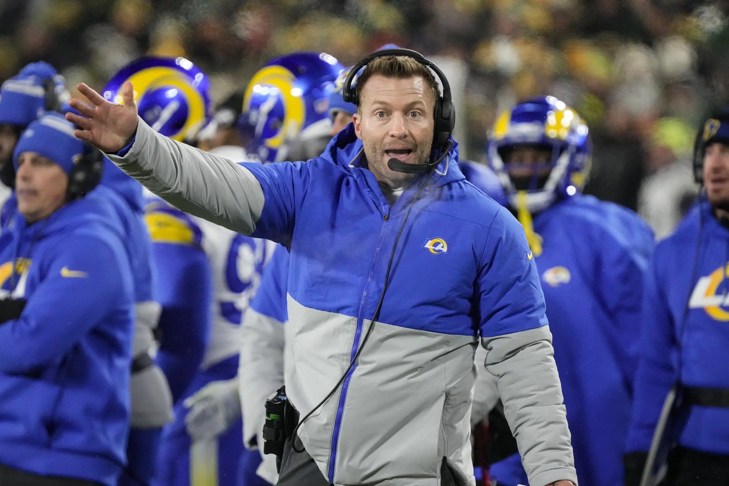 Coach Sean McVay says 'focus' is on LA Rams, not TV suitors | AP News