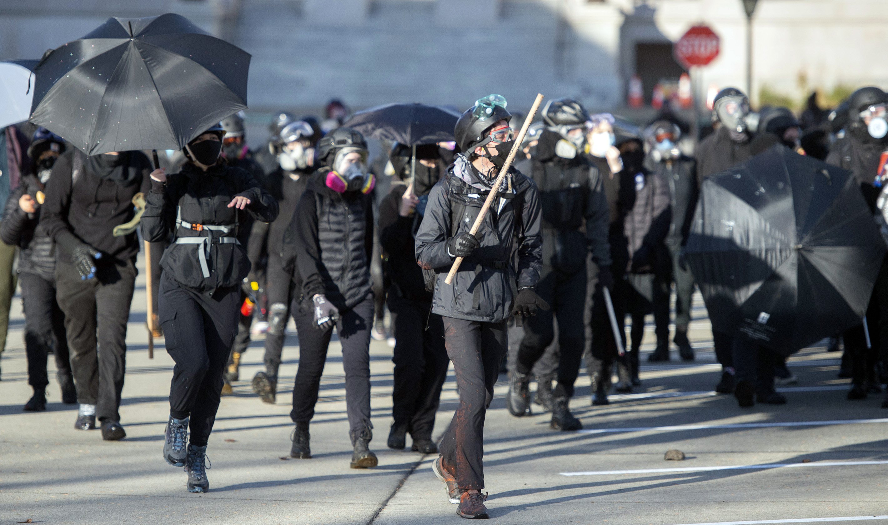 One person shot in violent protests in Washington state | AP News