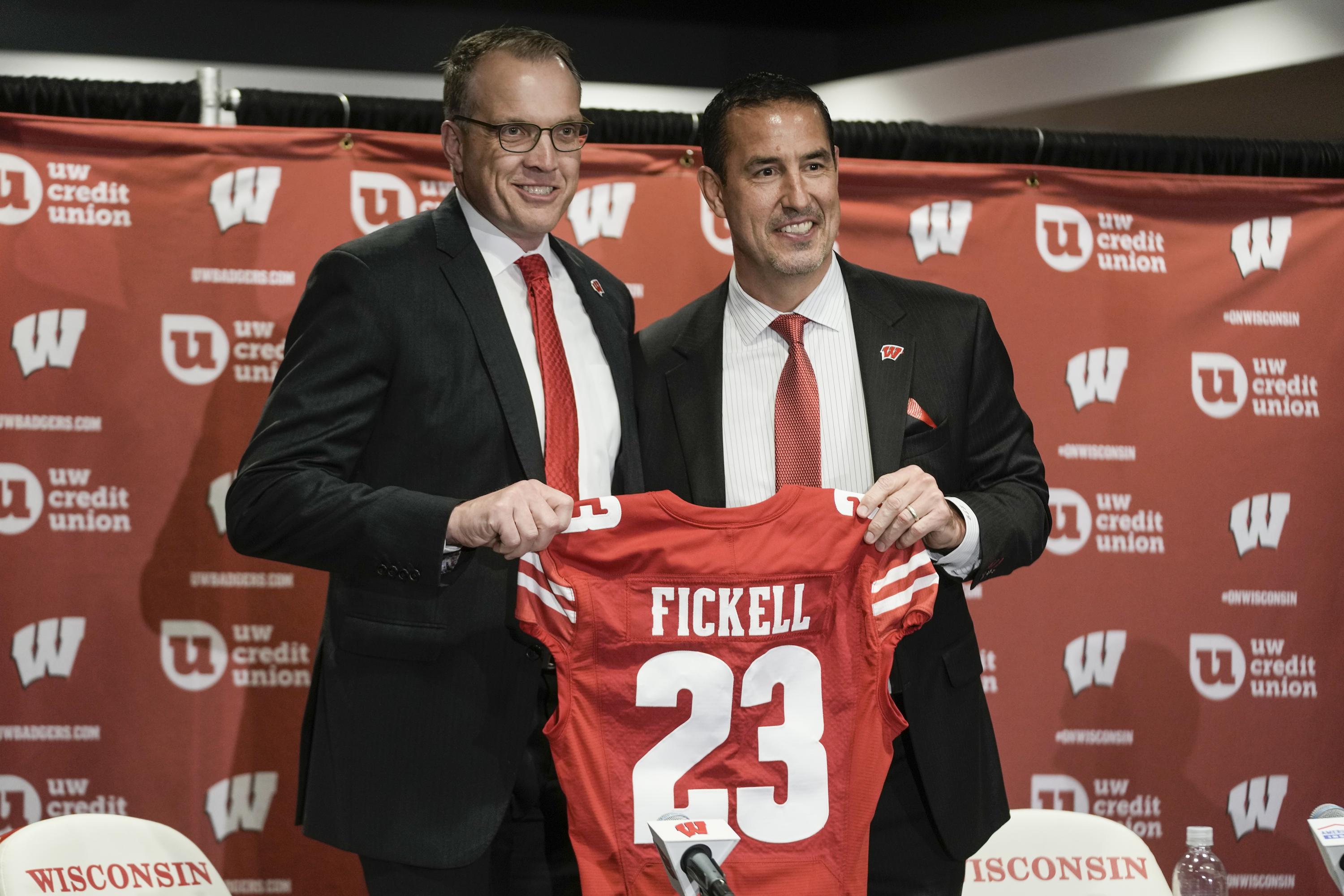 New Badgers coach Fickell begins by reaching out to players | AP News