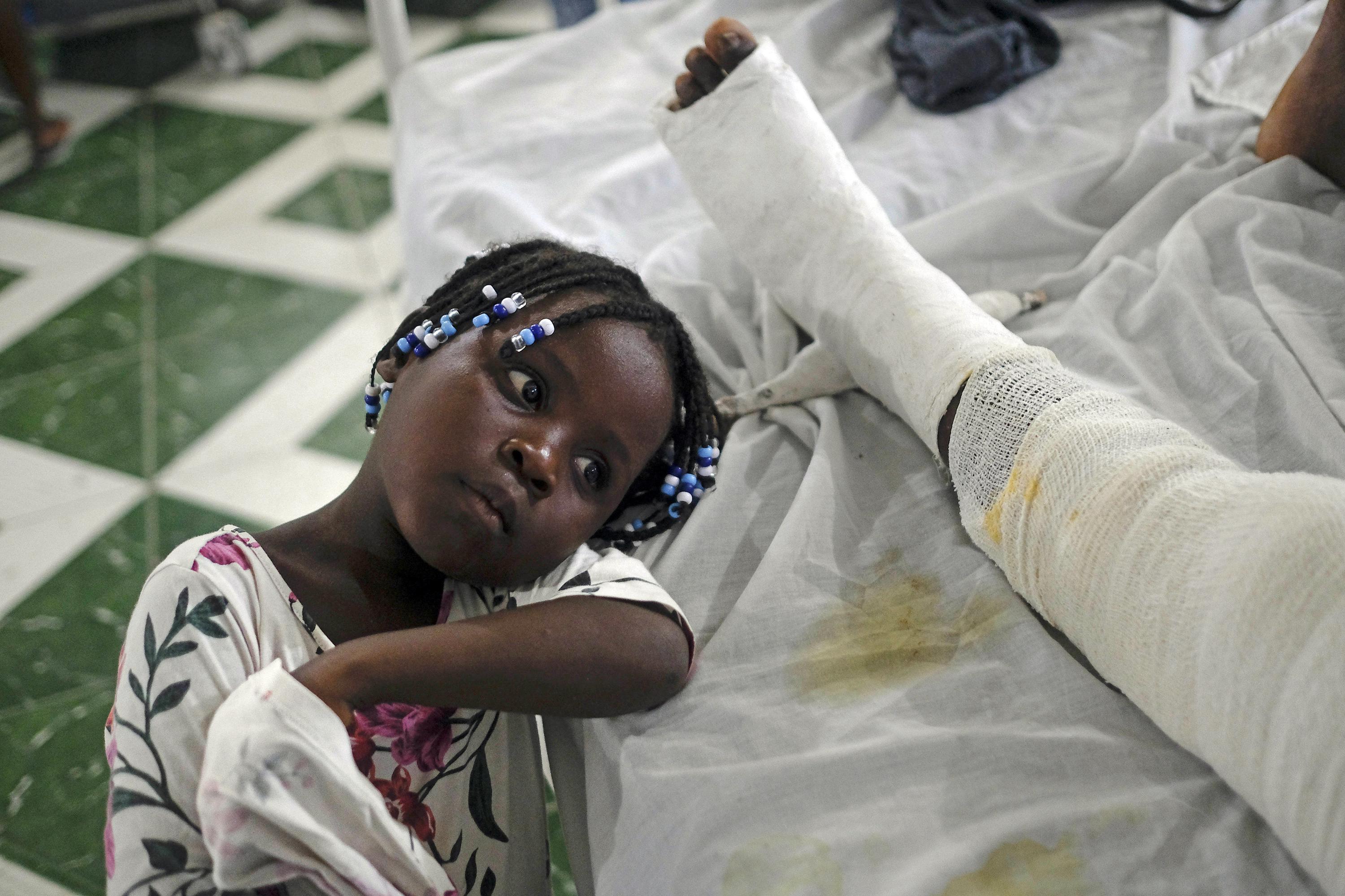 No place to go for earthquake victims in Haiti after going to the hospital