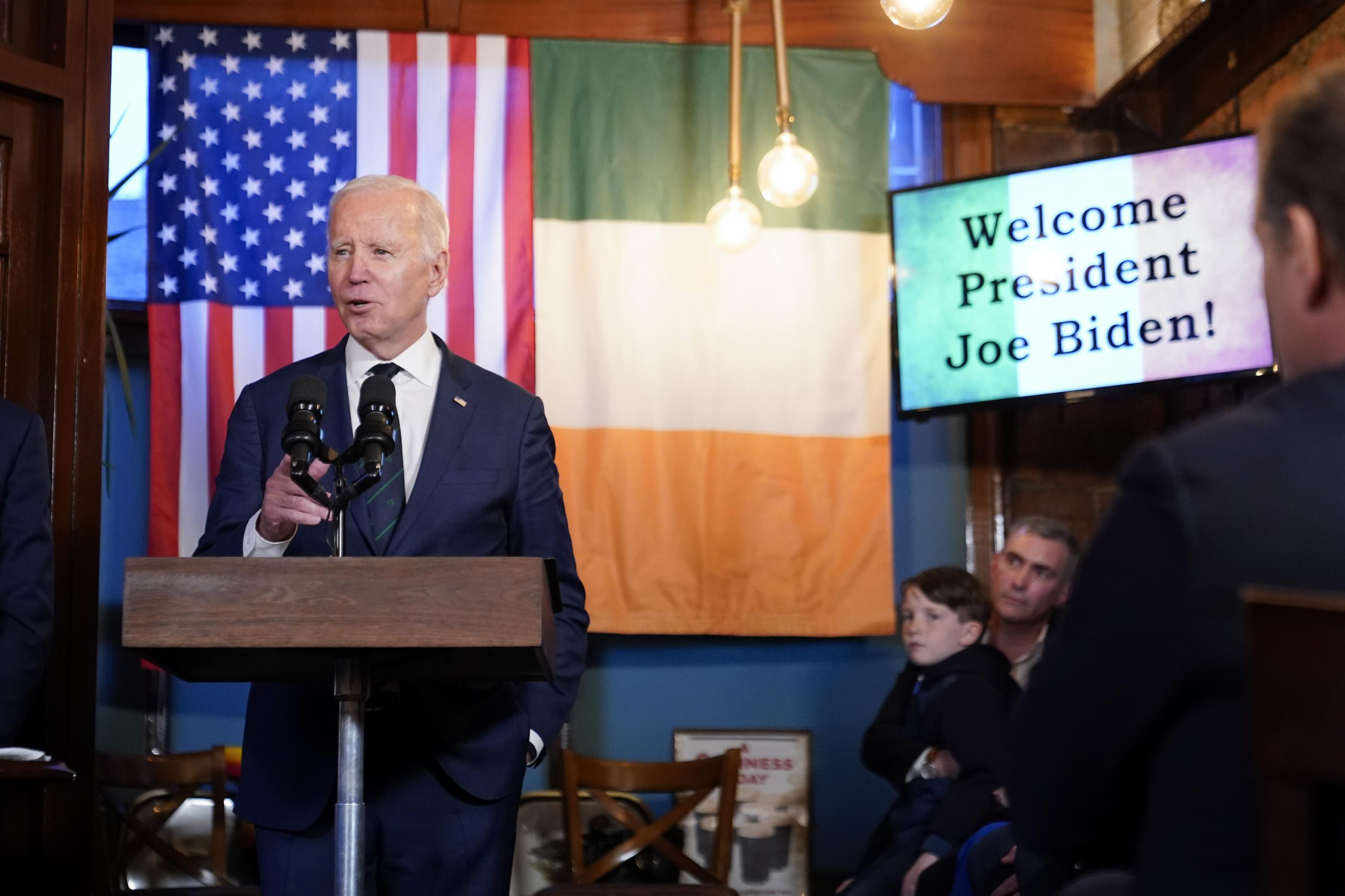 Warmly welcomed, ‘Cousin Joe’ jokes of staying in Ireland