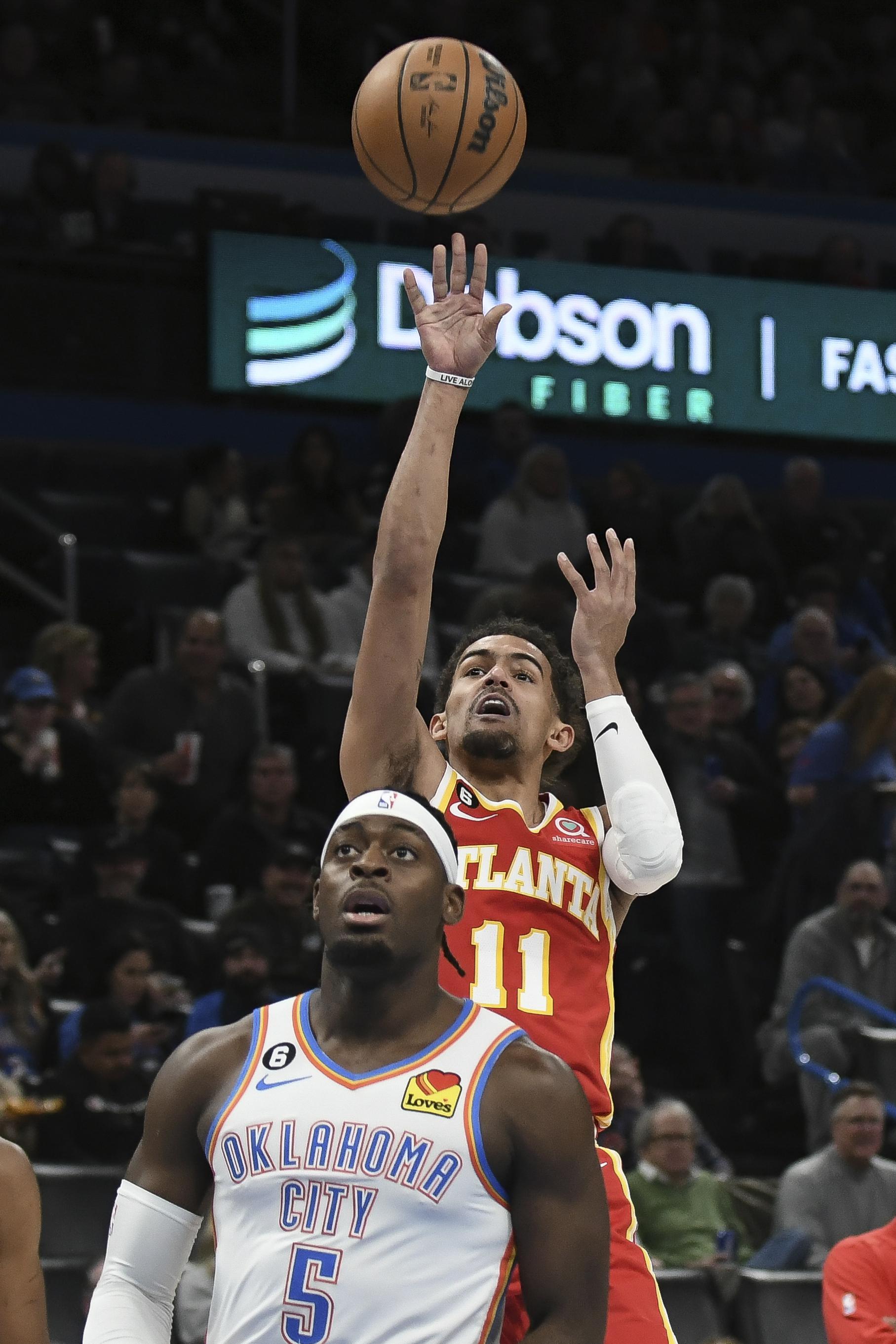 Young's 33 points, 11 assists lead Hawks past Thunder