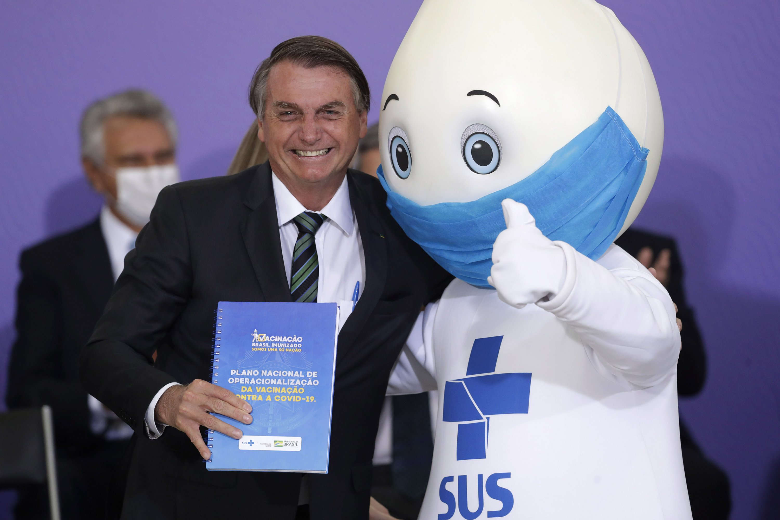 Brazil wonders where the vaccine mascot is