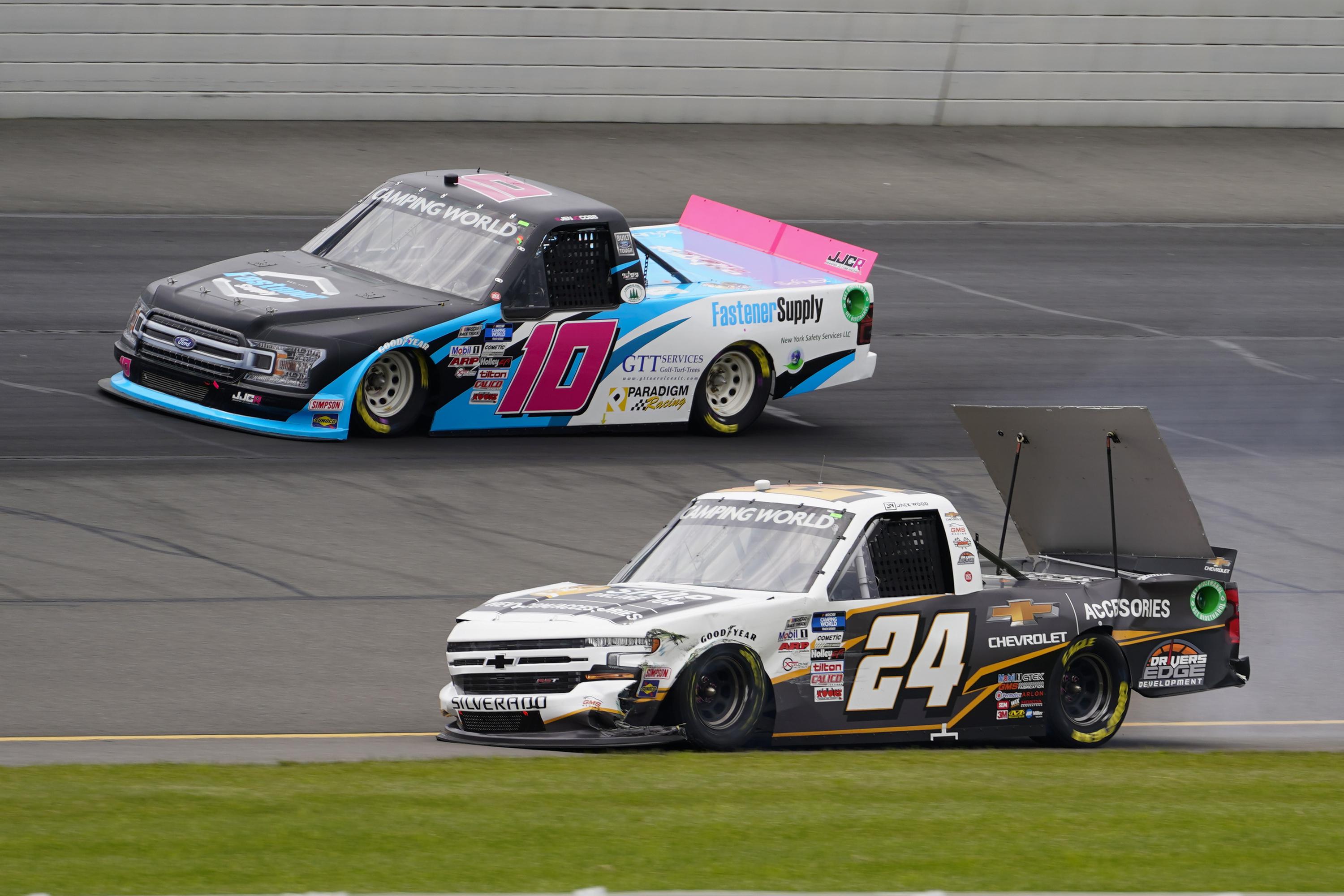 Nemechek holds off Busch in 12 KBM Trucks finish at Pocono AP News